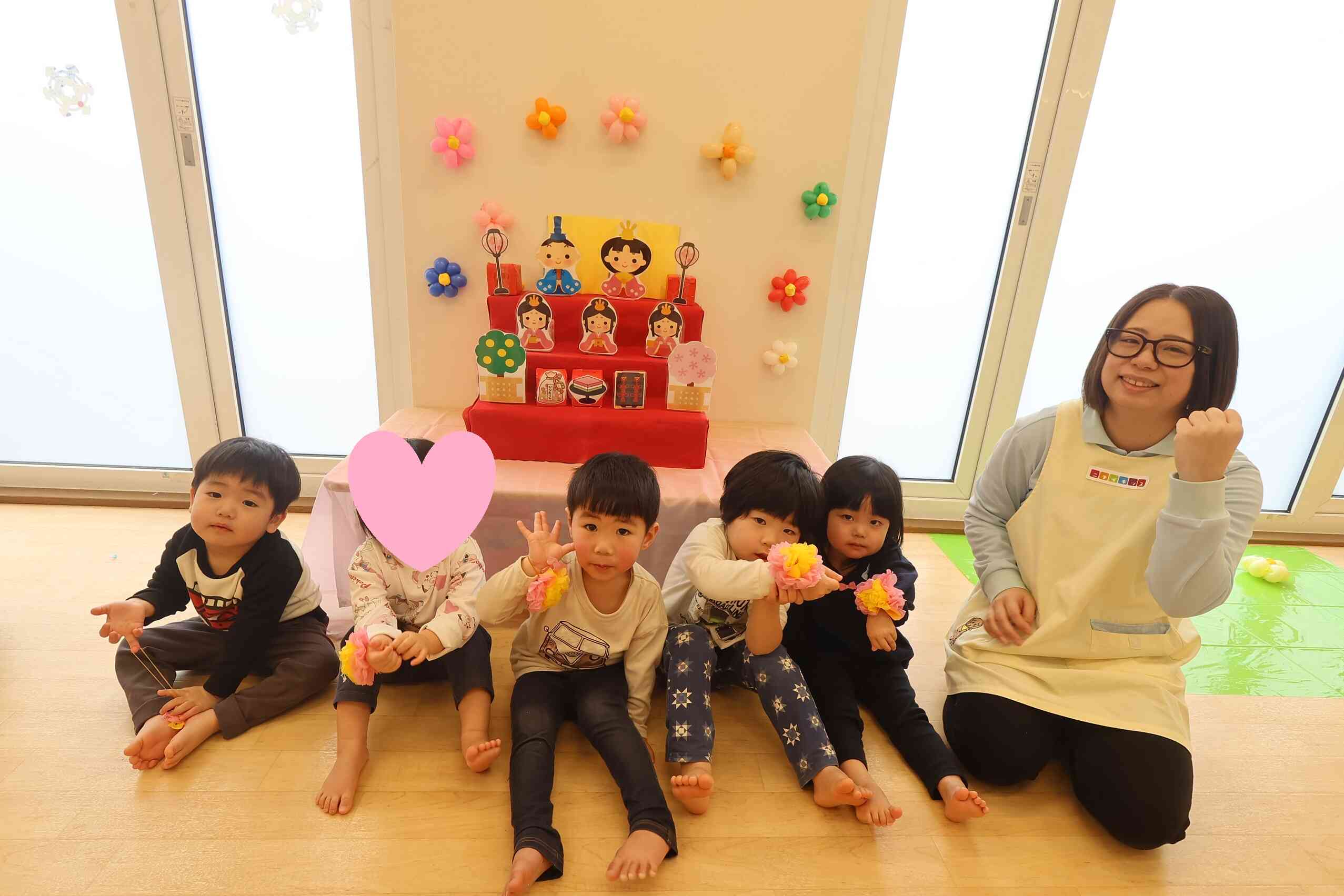 みんな揃ってはいポーズ！