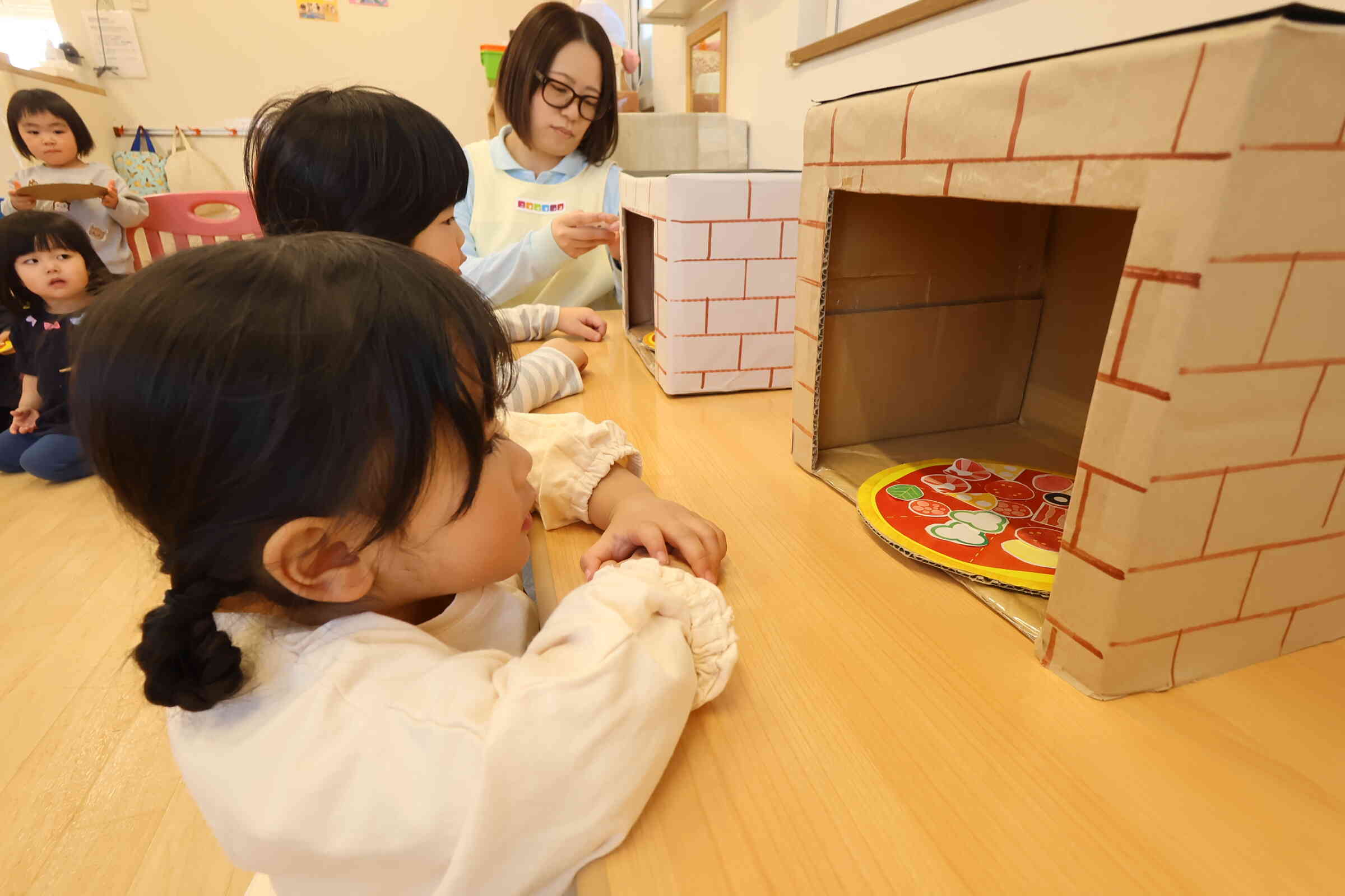 「おいしいピザになあれ」