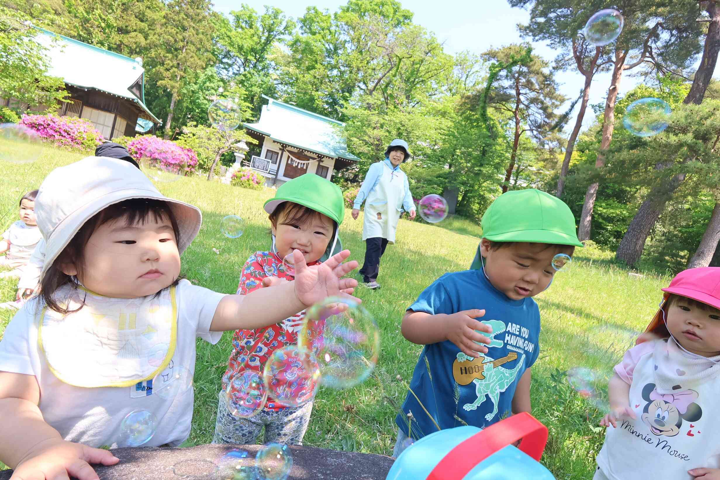 おもいっきり！　シャボン玉あそび