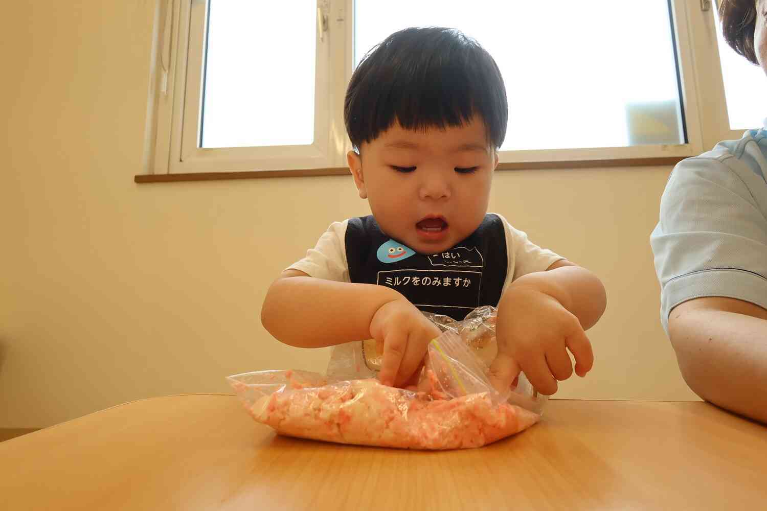 お豆腐を触ってみよう