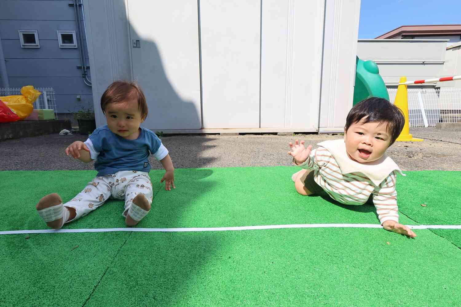 運動会練習（ひよこ組０歳児）