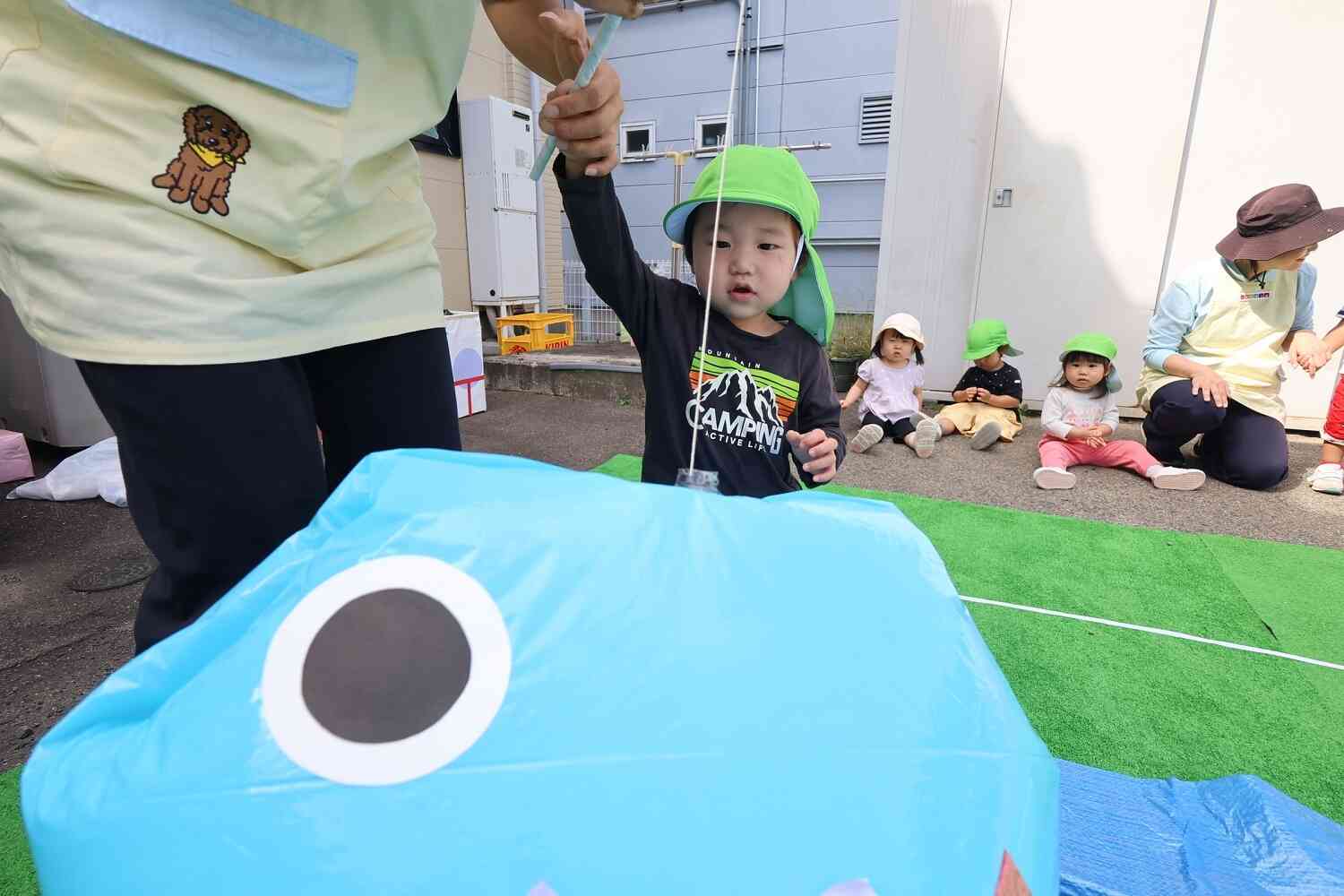 運動会ごっこ(あひる組1歳児)