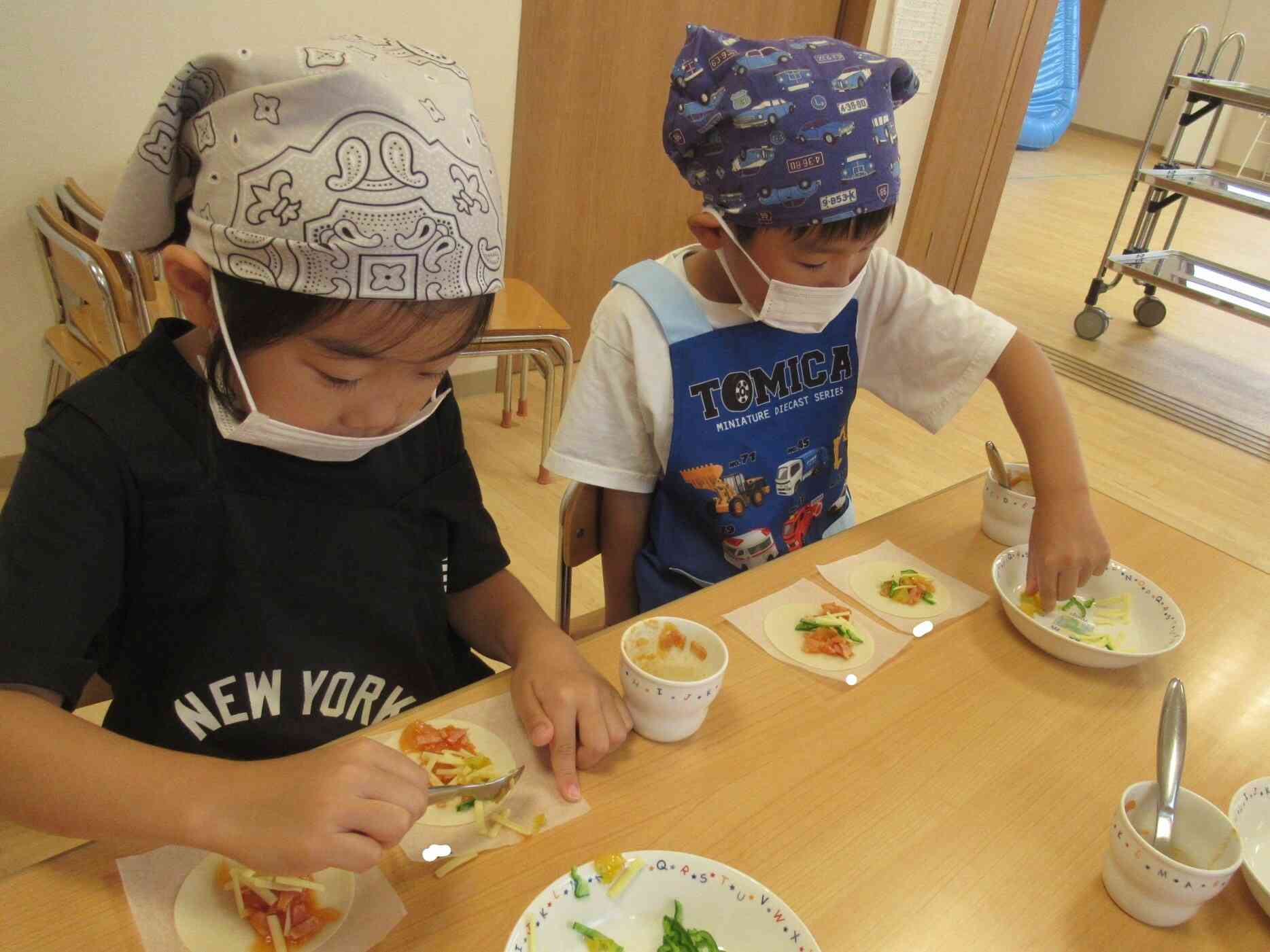 食育「ピザクッキング」