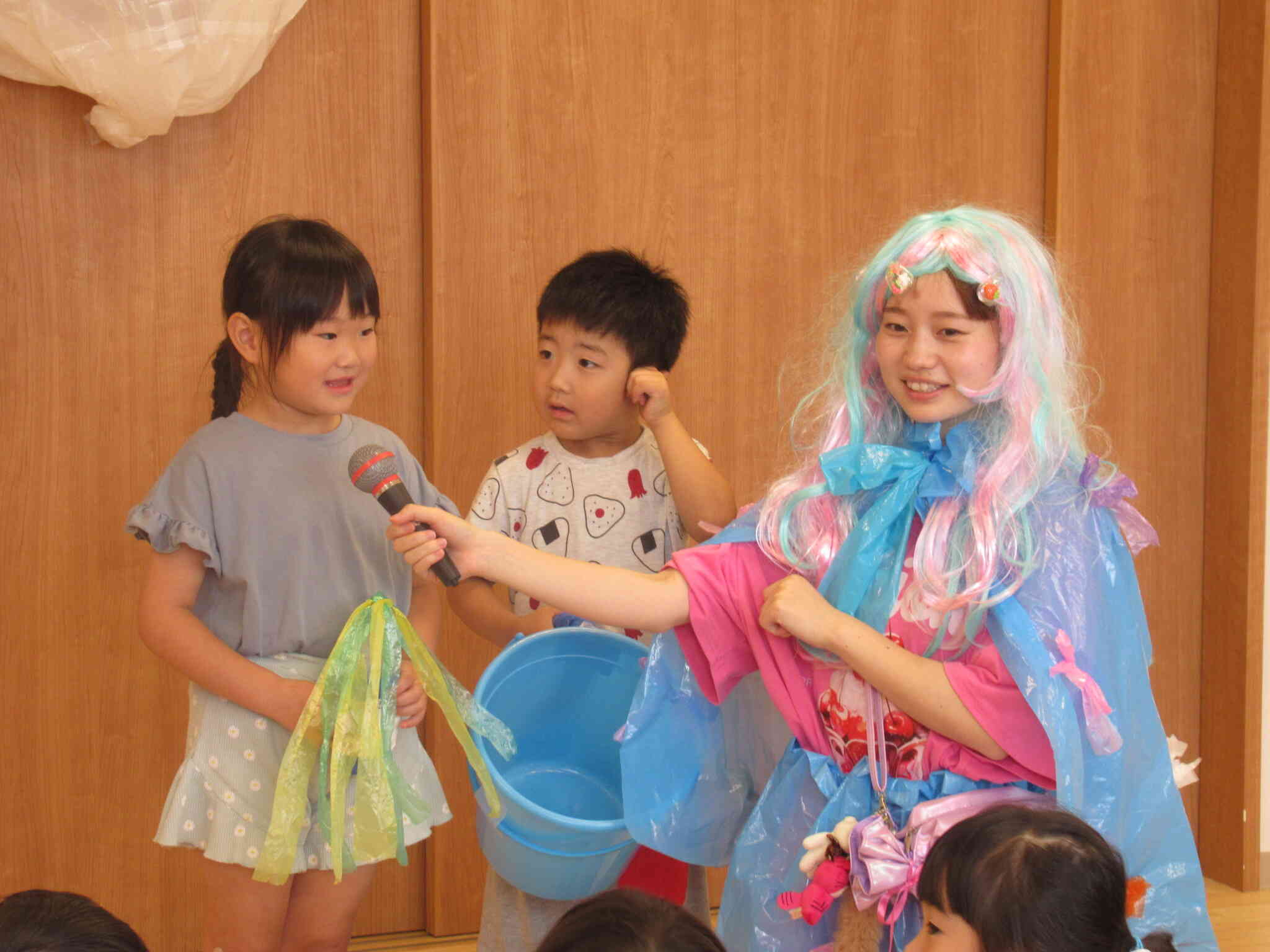年長児は、自己紹介をしっかりできました。