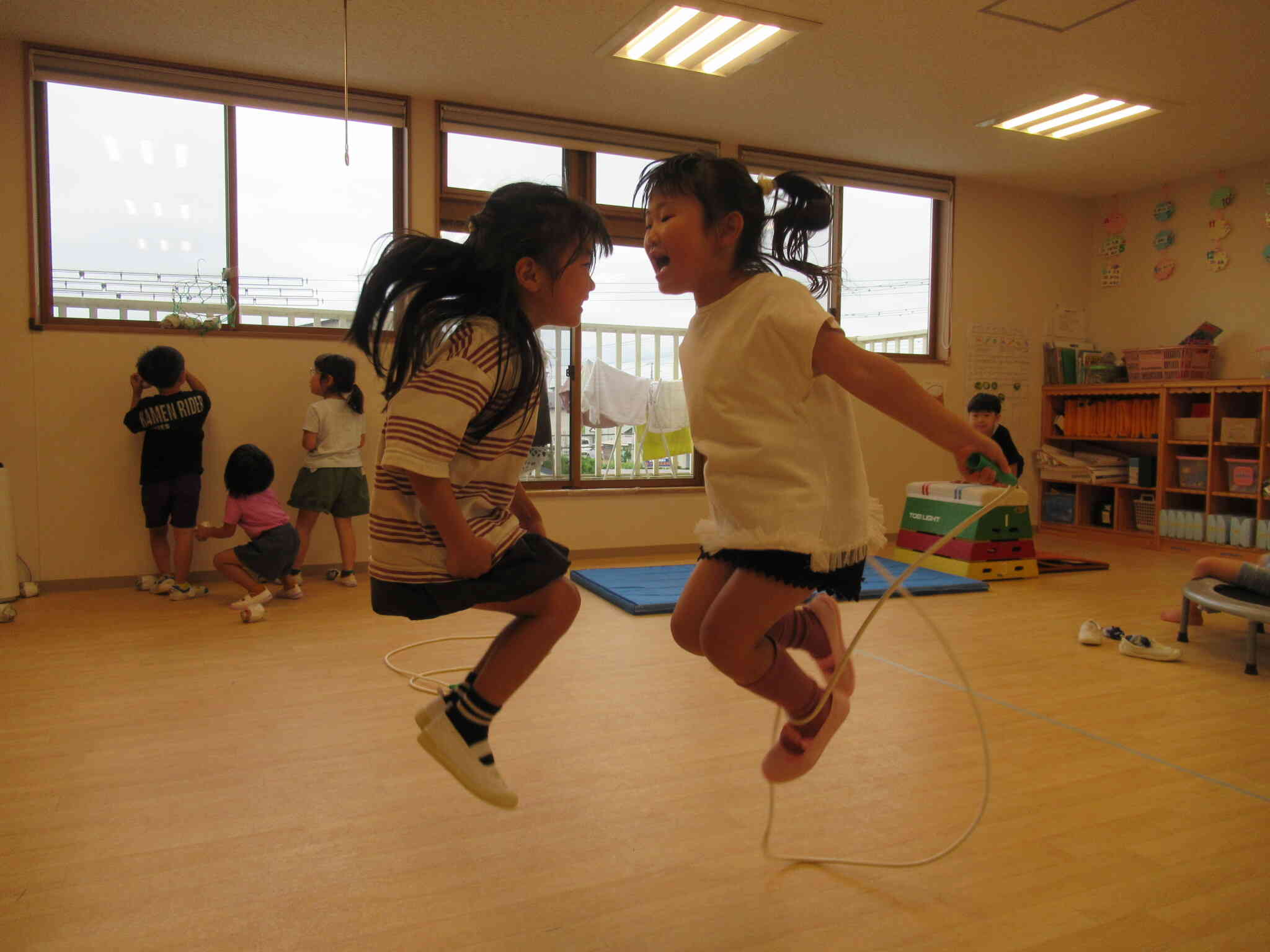 友達と一緒に