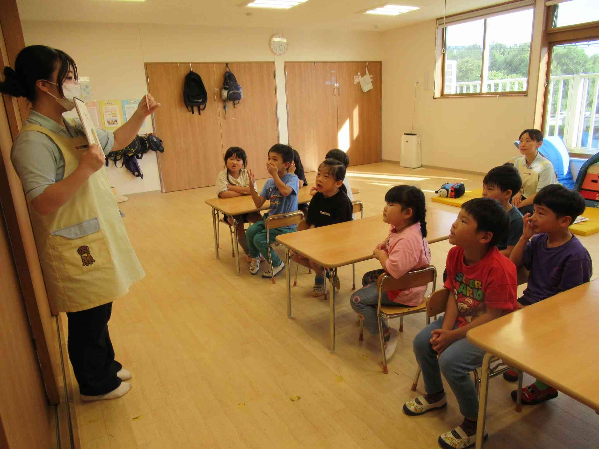 9月　保健指導（5歳児きりん組）