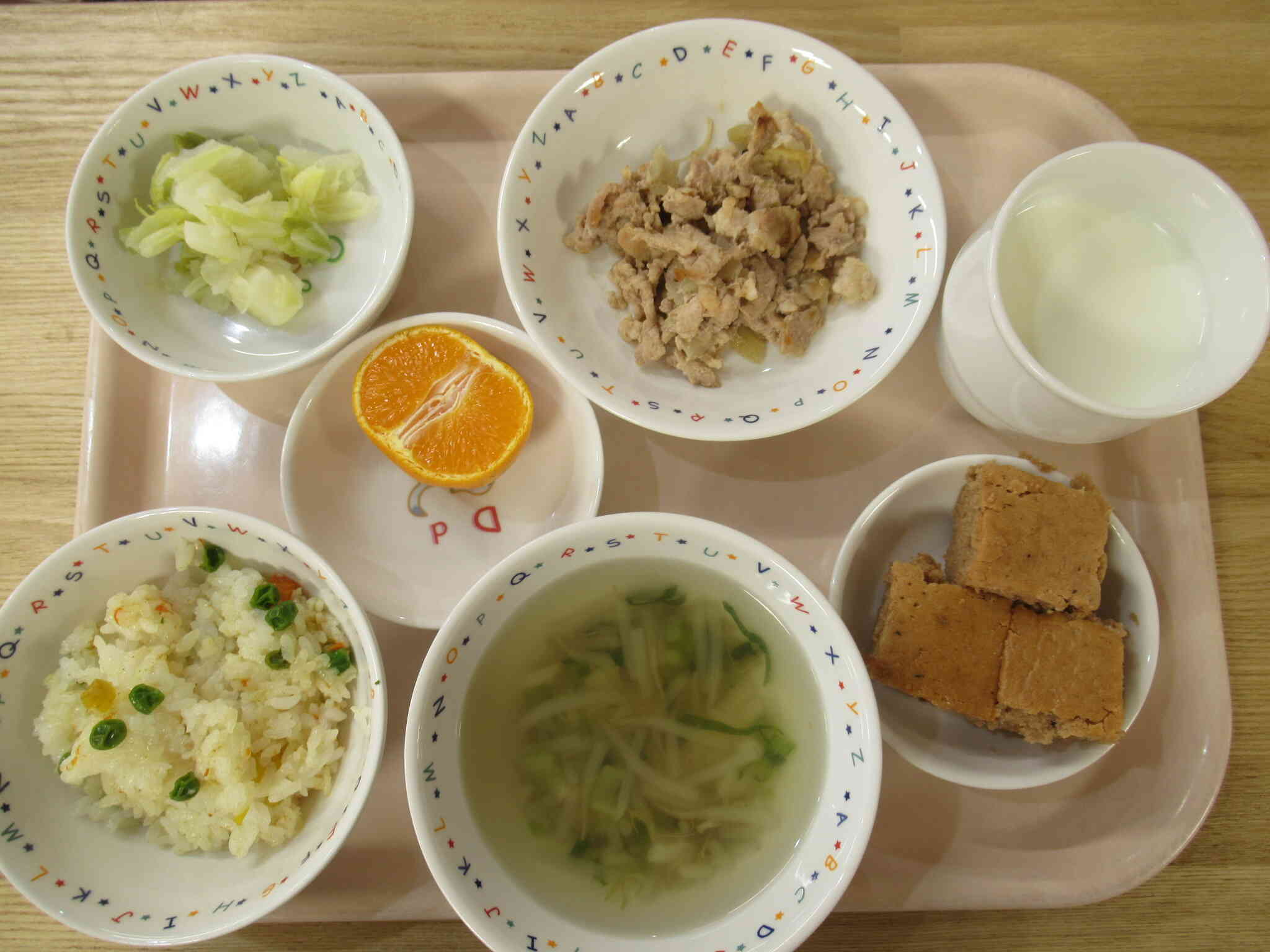 クリスマス会メニュー