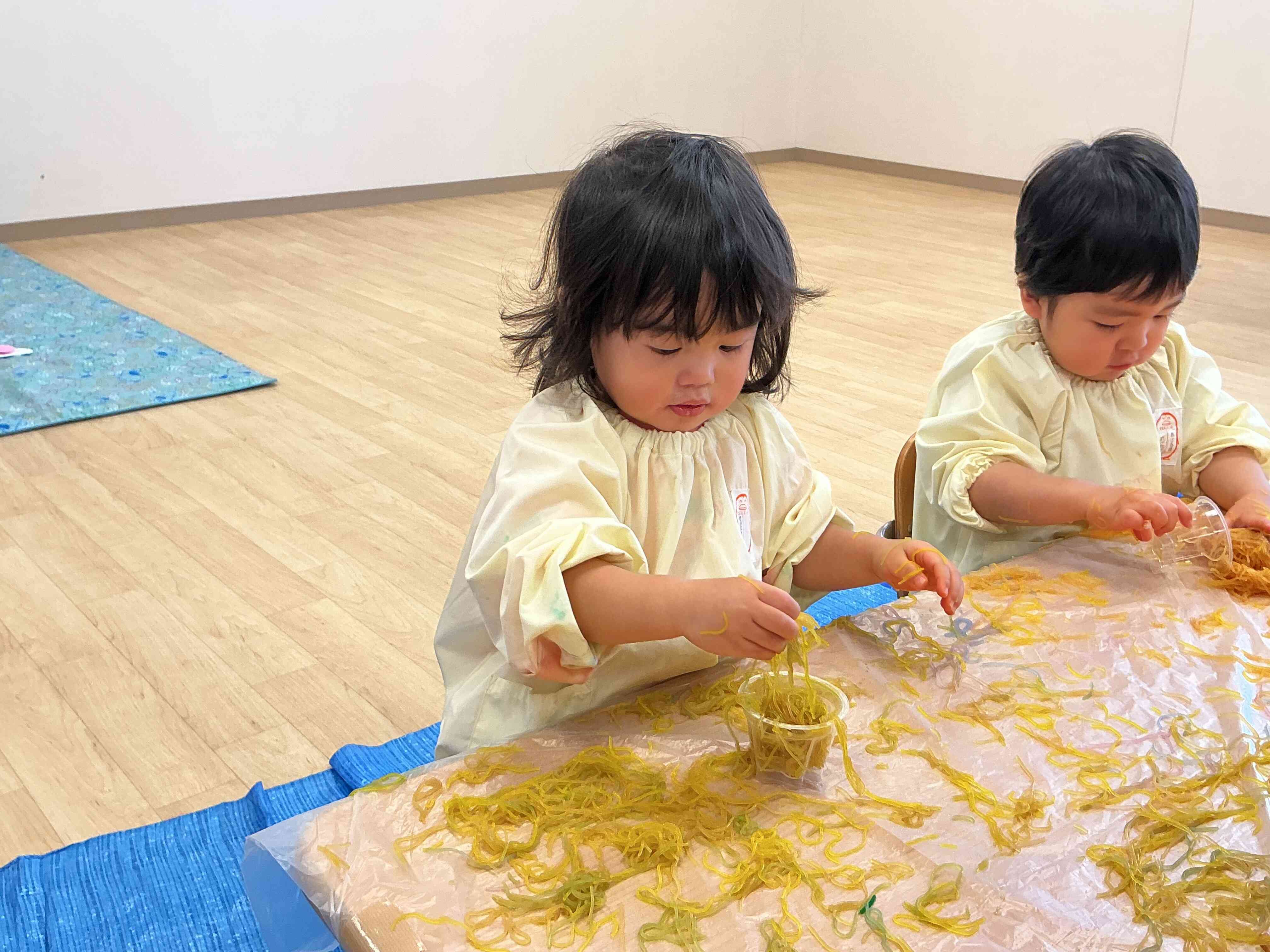 うどんみたいだね〜！