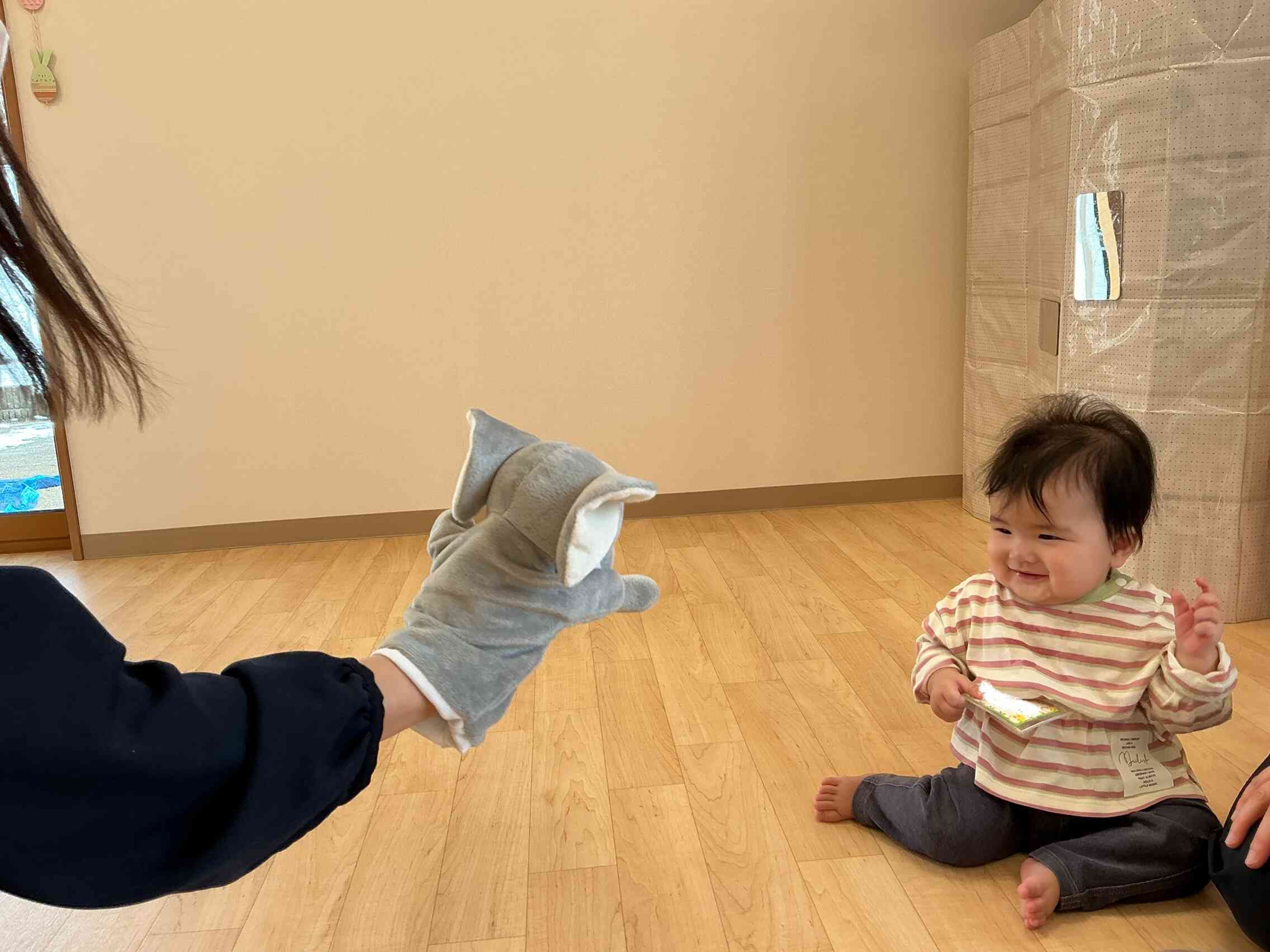 ニコニコ笑顔で楽しんでいます