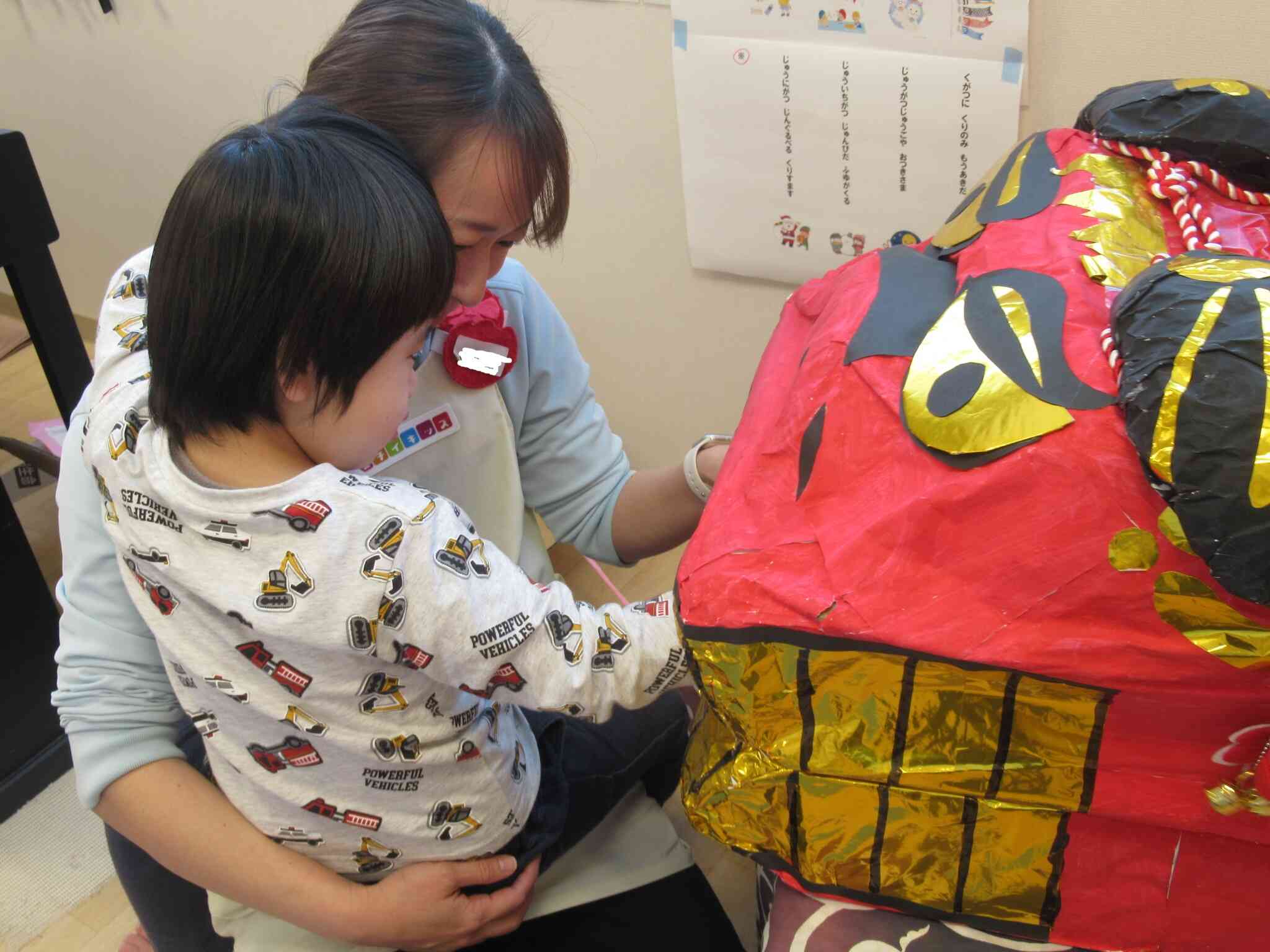 獅子舞が来てくれました。