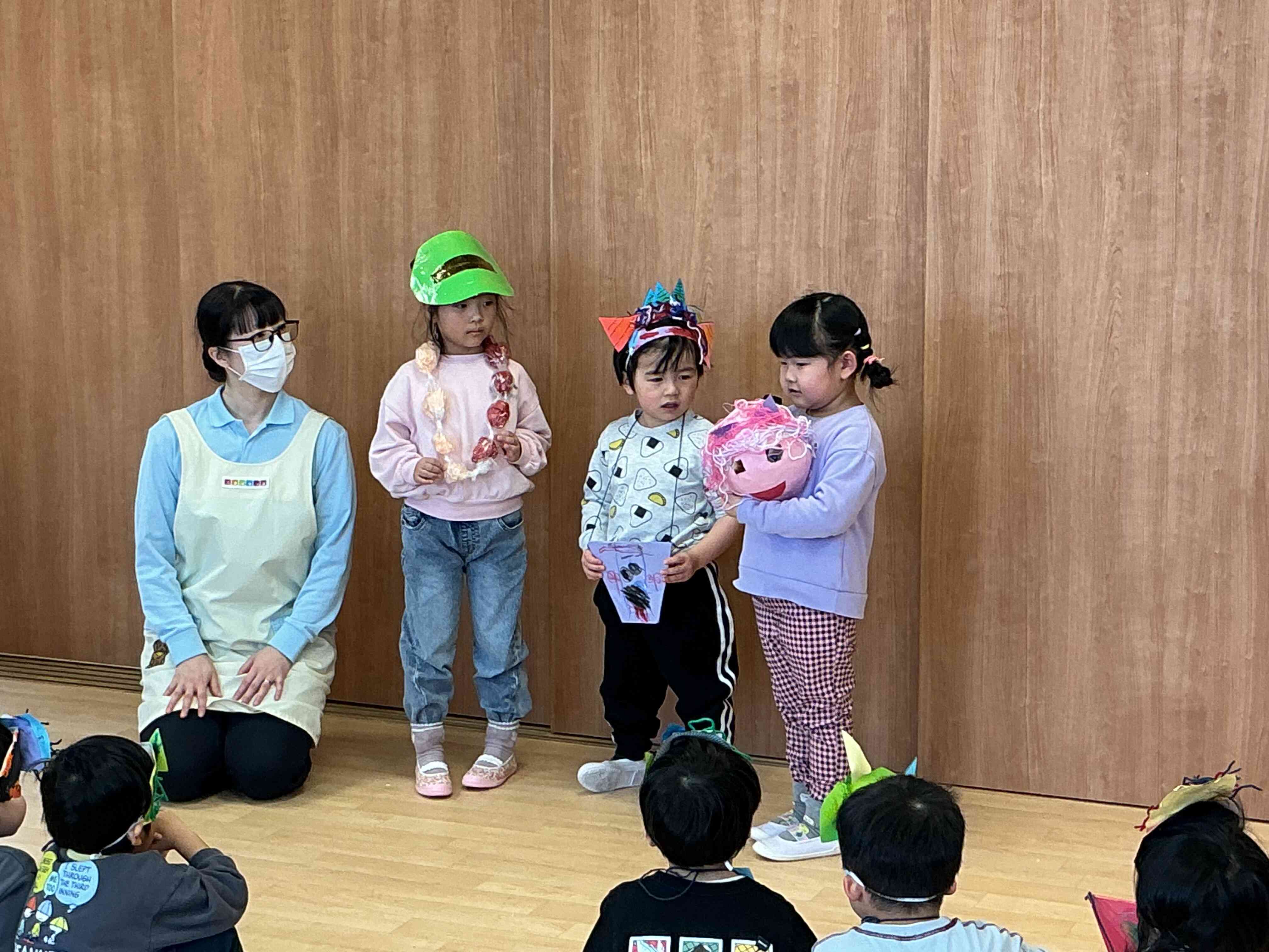 豆まき会　（りす　ぱんだん　きりん組）