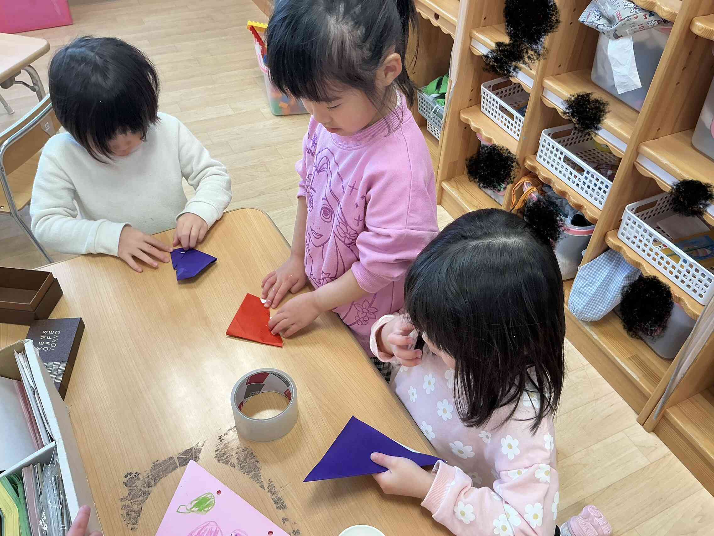 友達と一緒に。