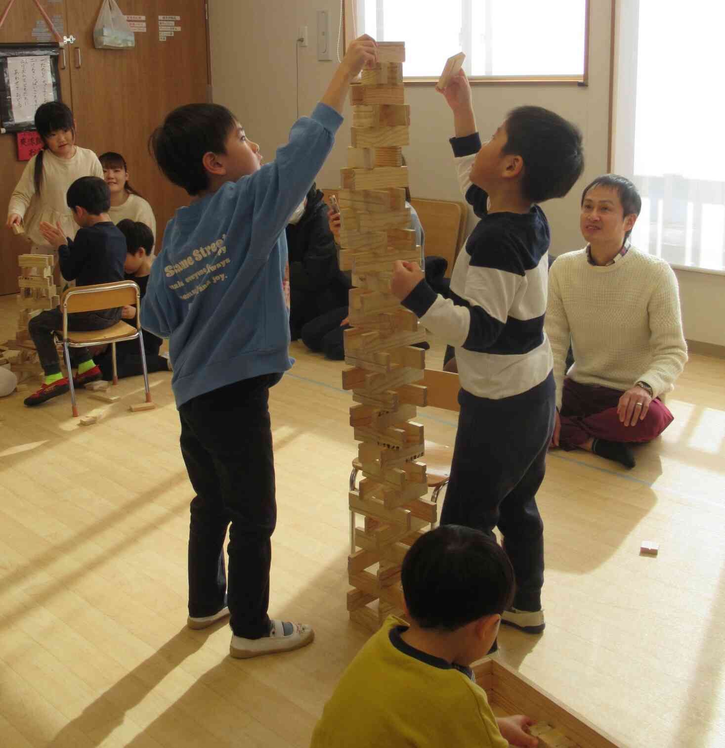 積み木を使った活動