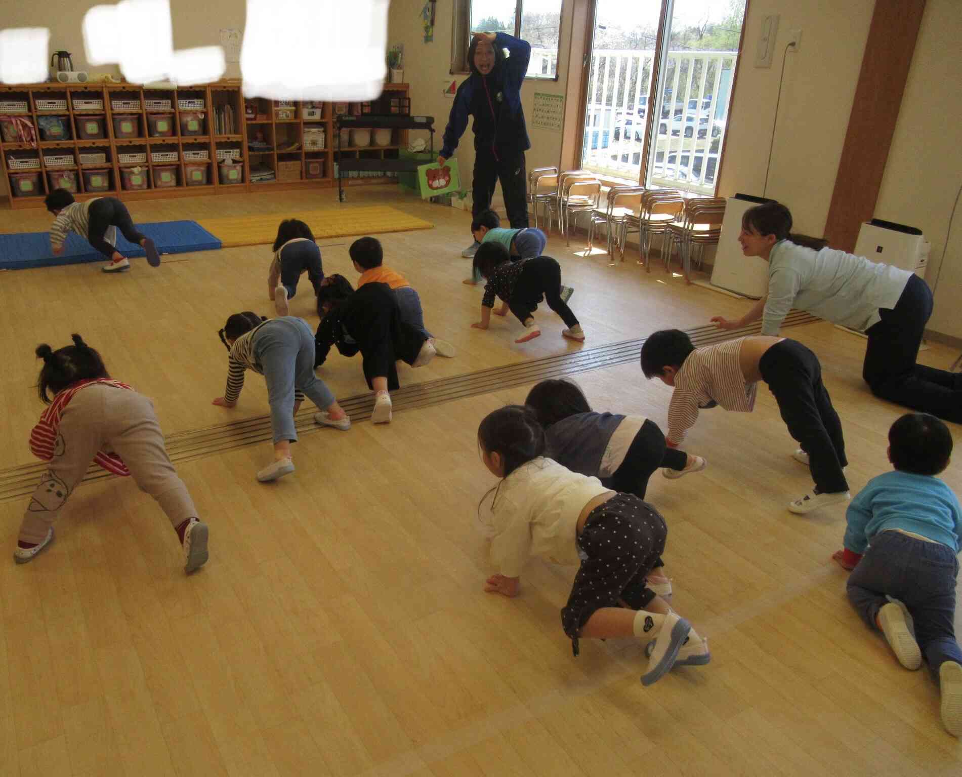 初めての体育教室！　（りす組３歳児）