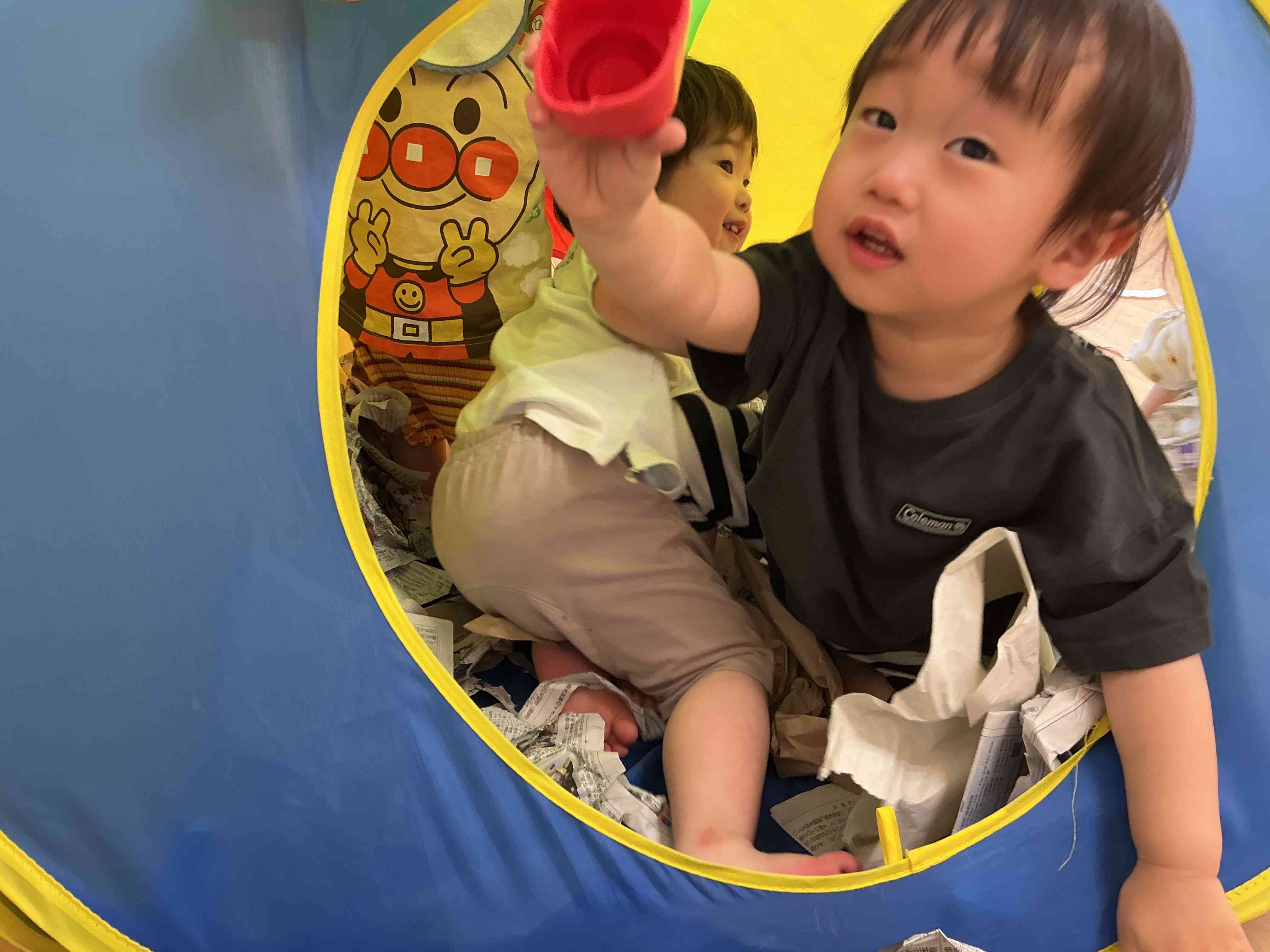 新聞紙がたくさん！