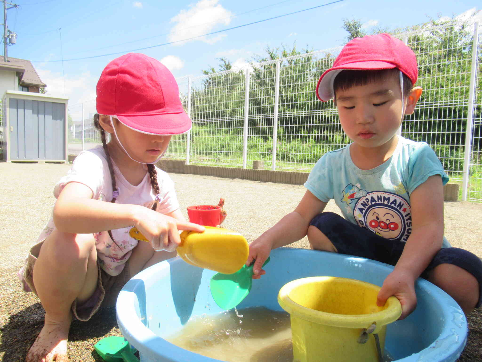 水、気持ちいいね！