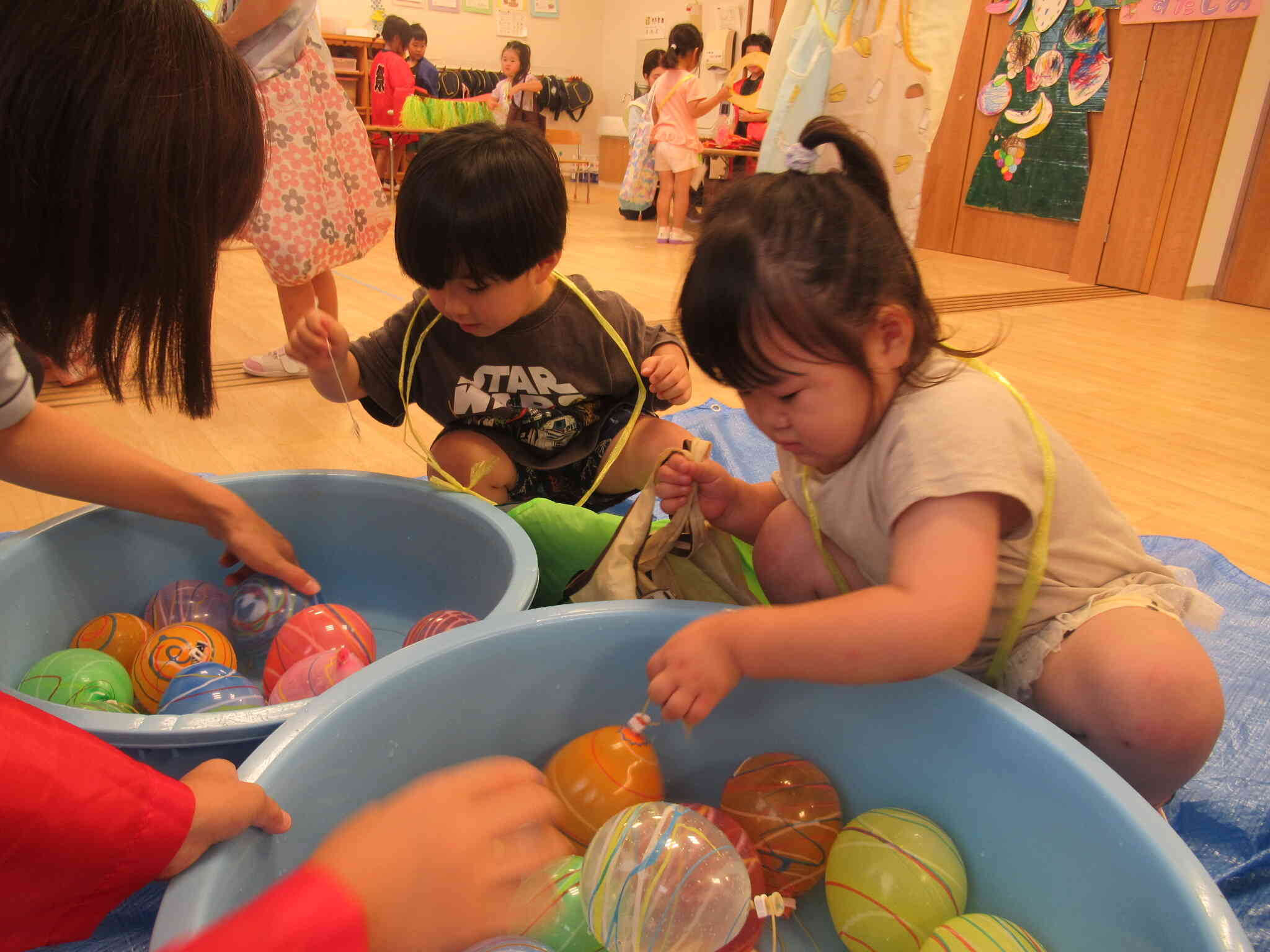 楽しかったね！夏祭り会　（3歳児　りす組）