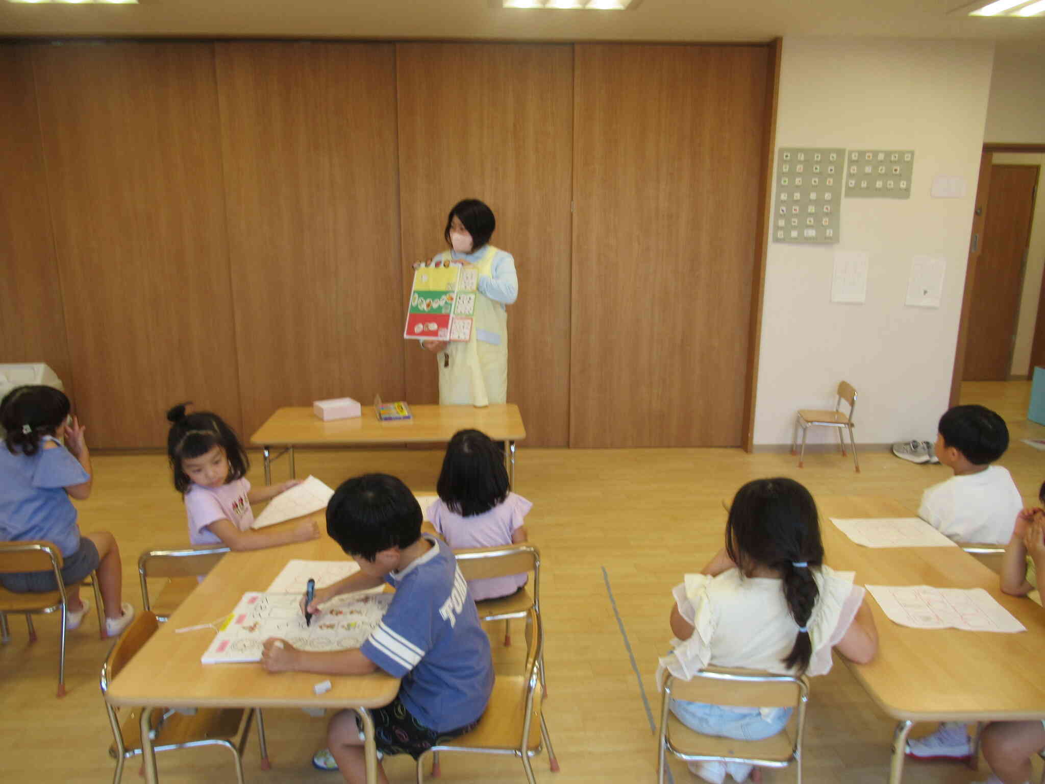 8月の栄養・保健指導(5歳児 きりん組)