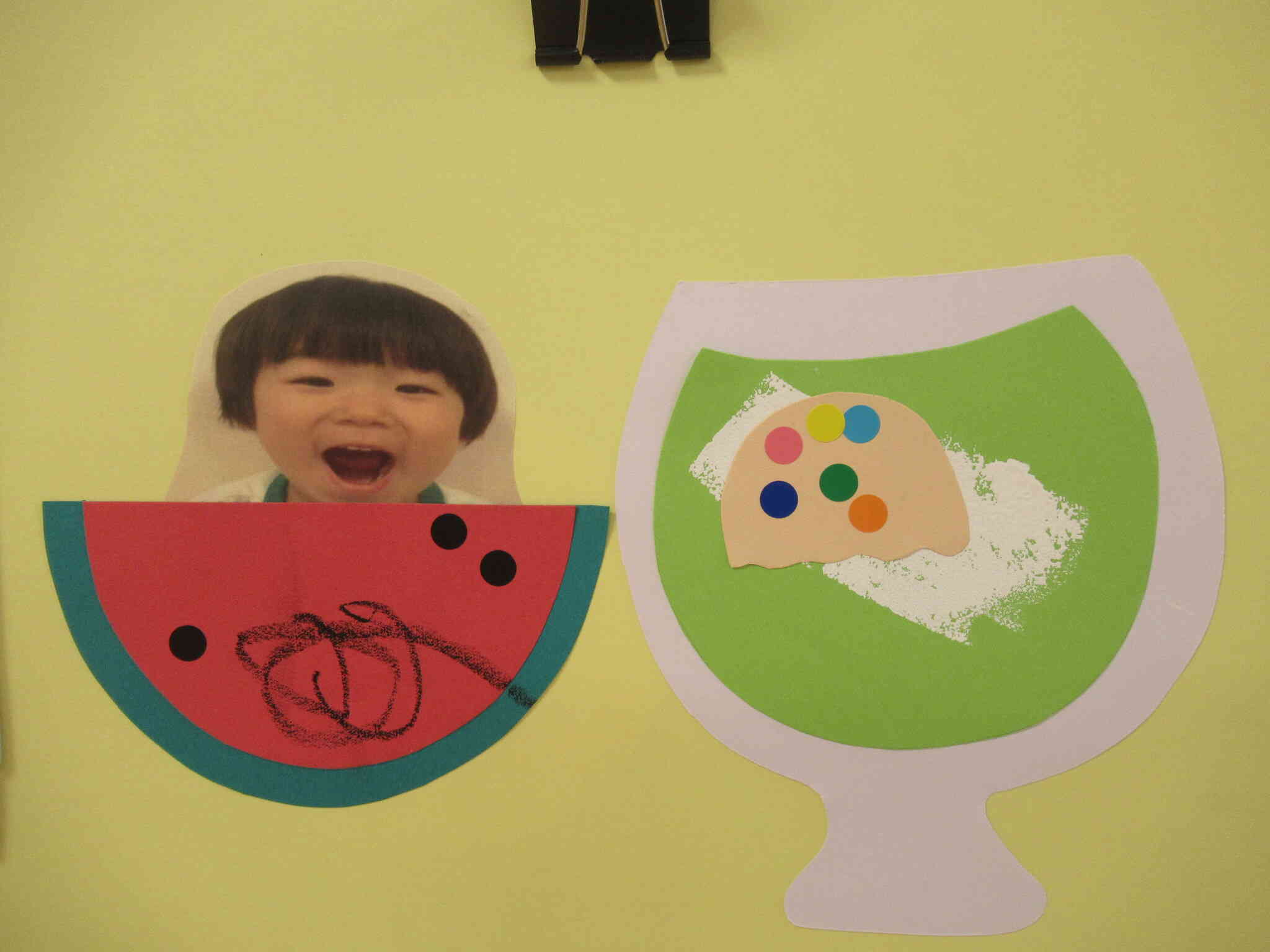 スイカとジュース（2歳児うさぎ組）