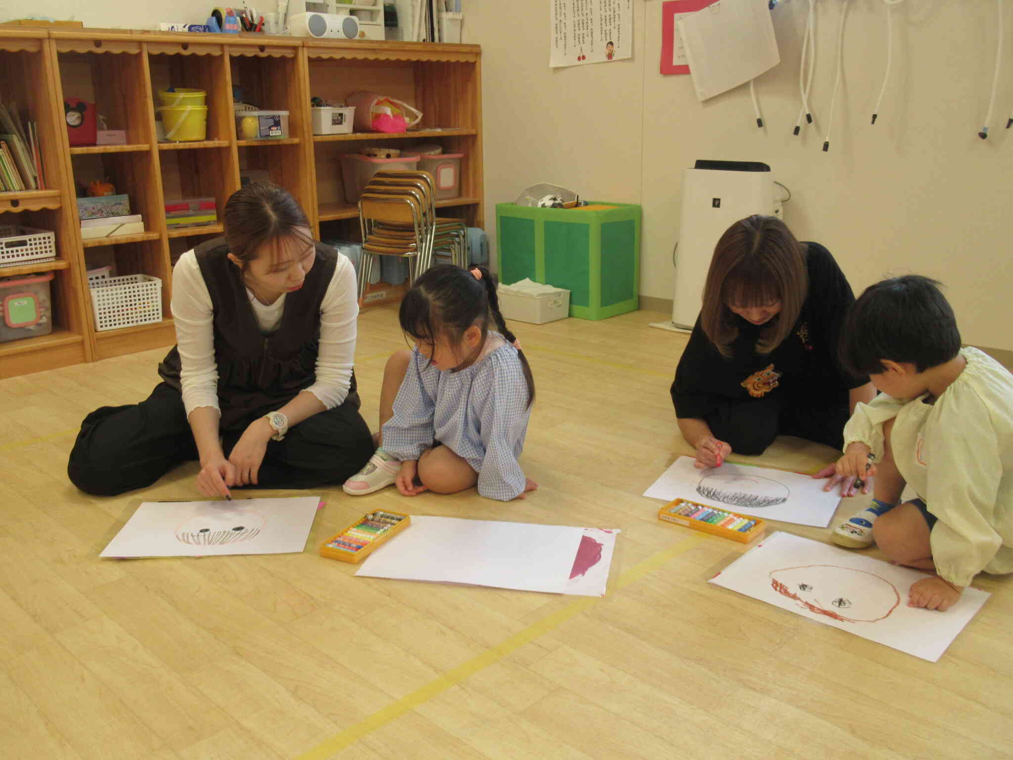 似顔絵のプレゼント交換会、楽しかったね！