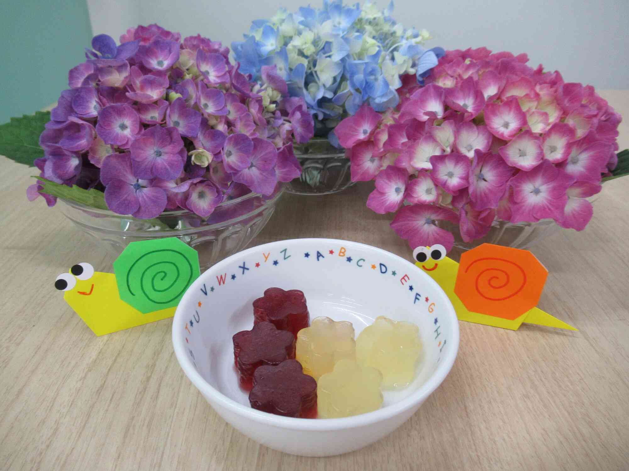 あじさいゼリーのレシピをご紹介します