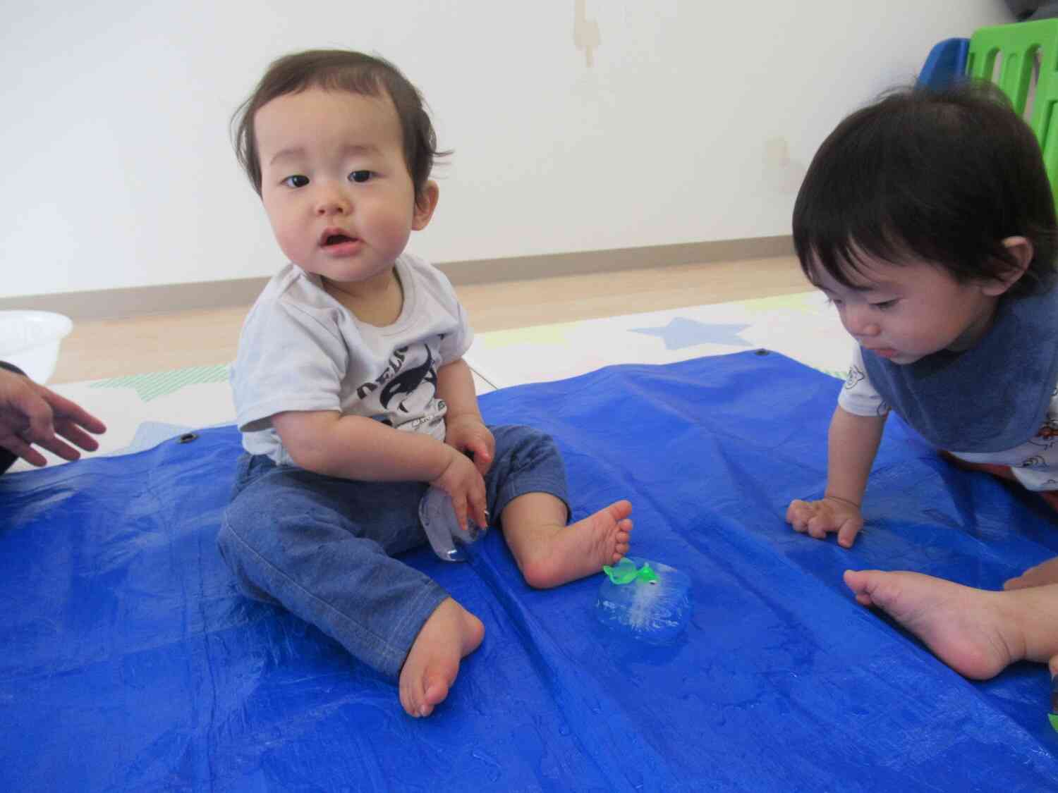 つるつる滑るなぁ