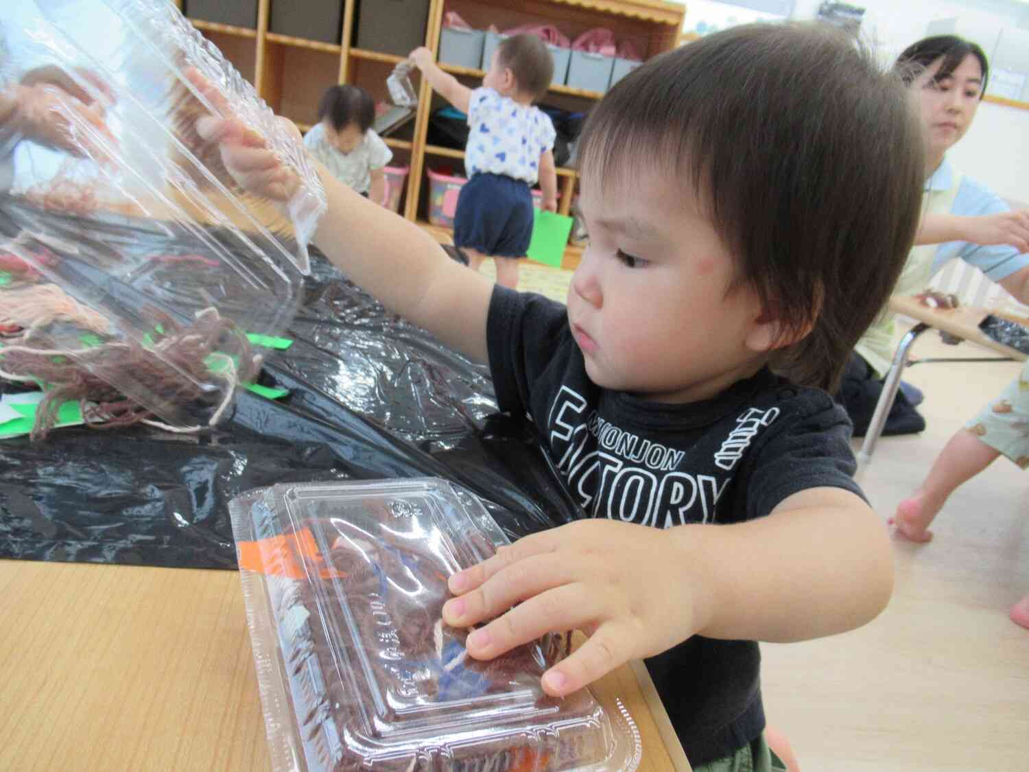 たくさん盛り付けるよ