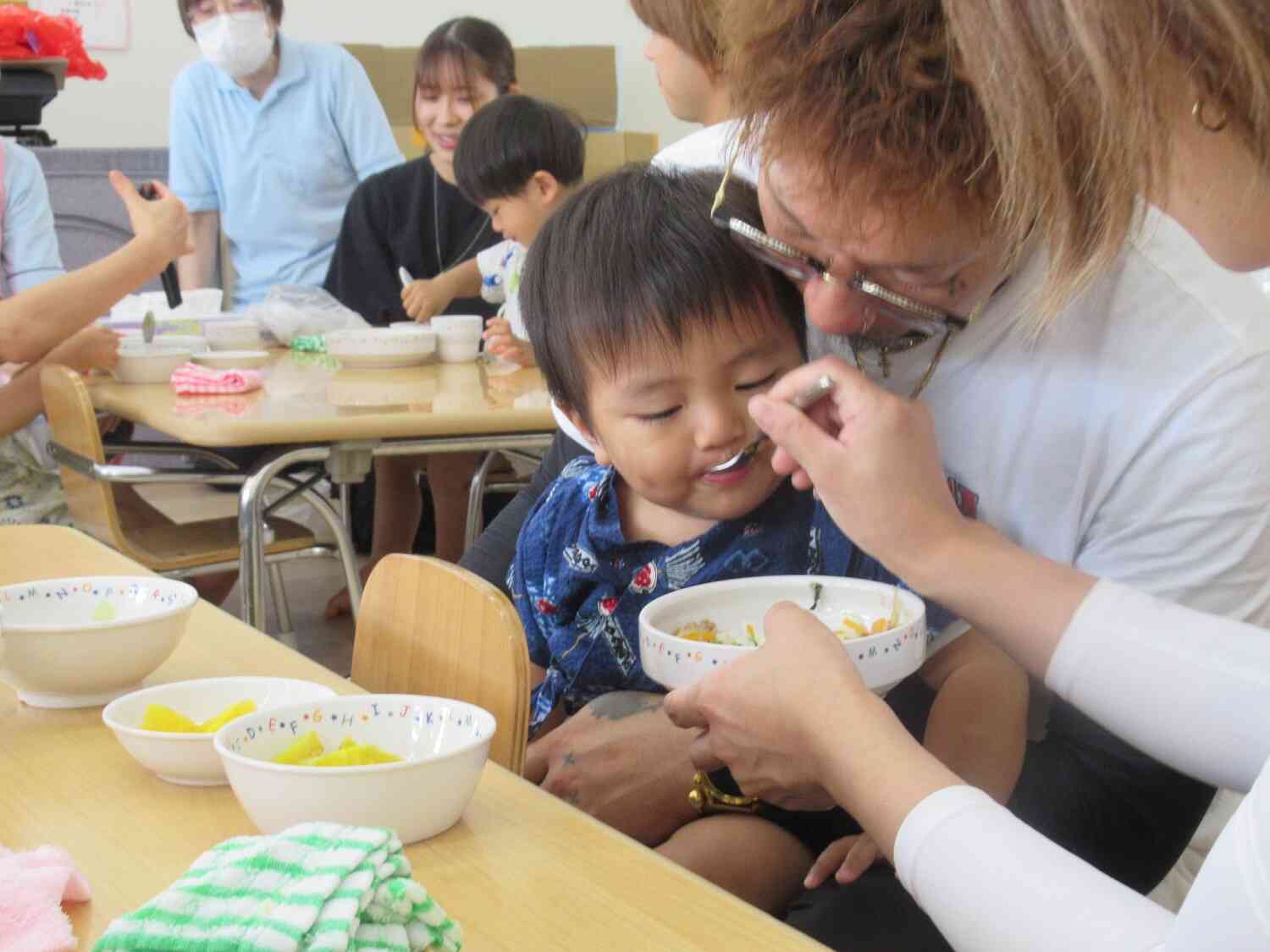 お給食も食べたよ
