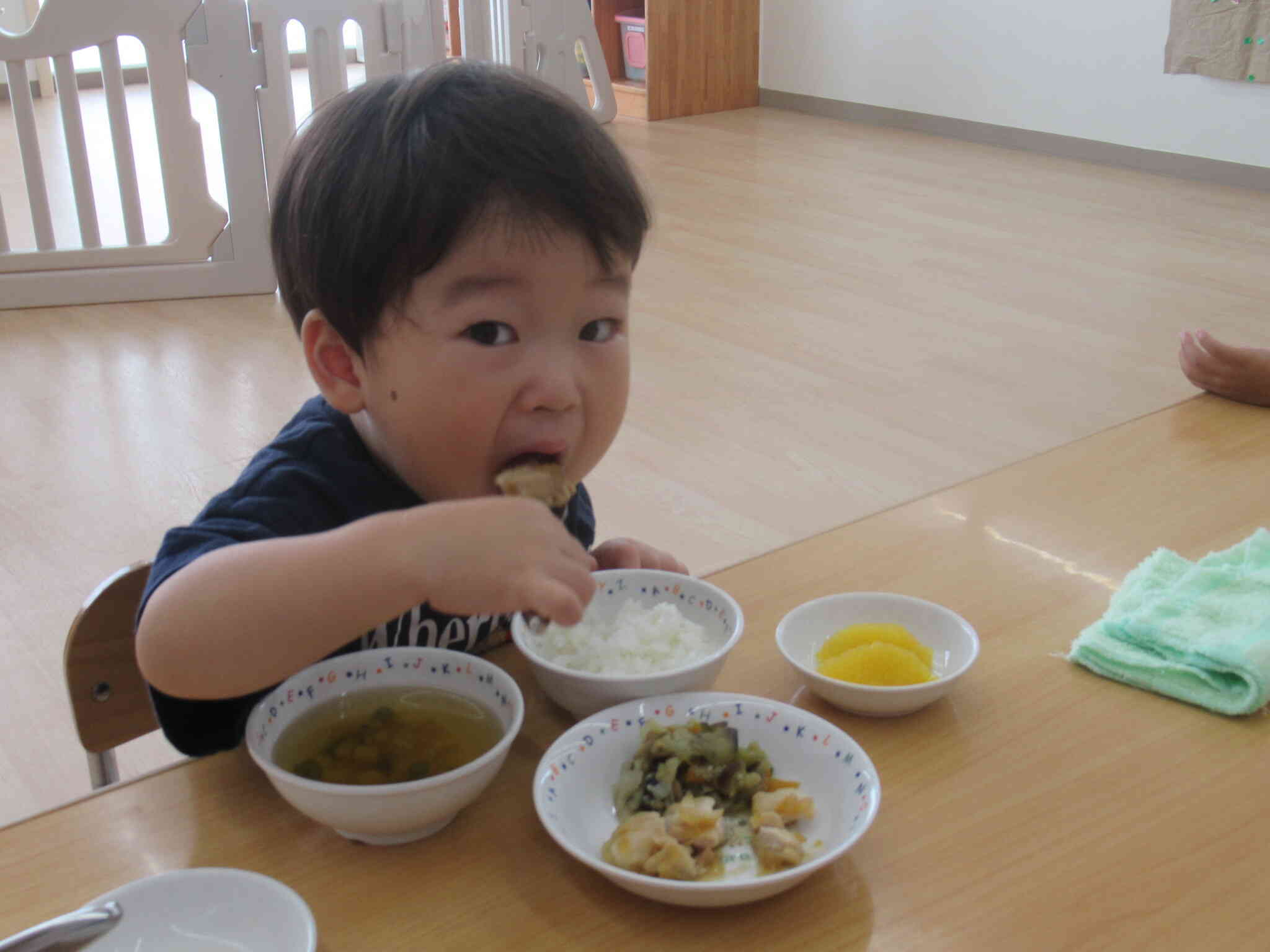 給食おいしいね