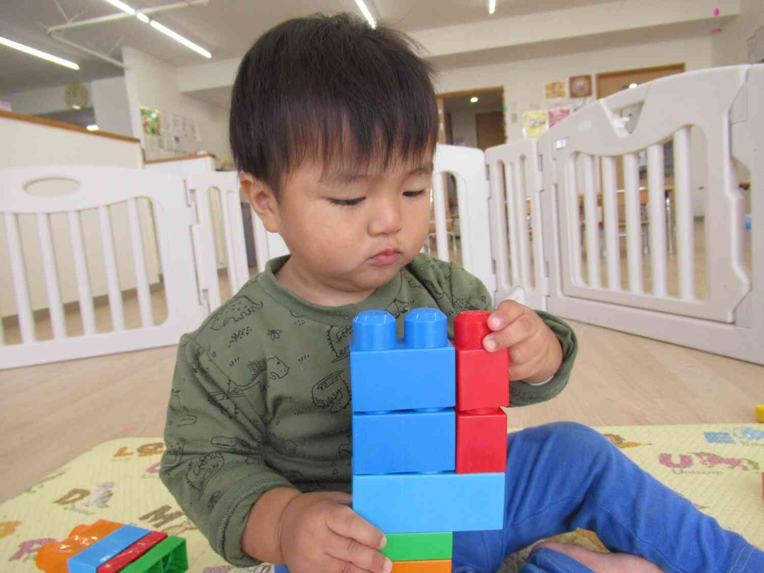 ブロック遊びが上手になったよ（あひる組）