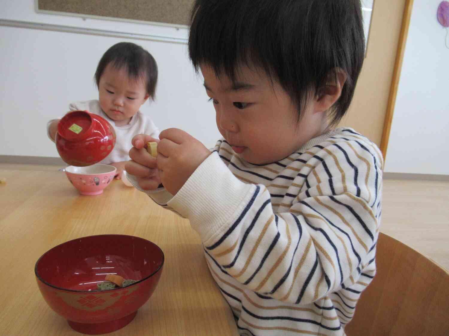 スプーン遊びをしたよ