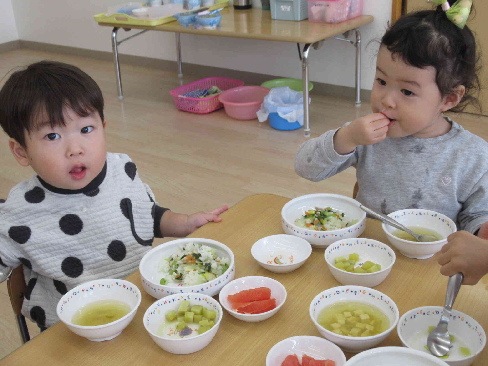 何でも食べられるよ