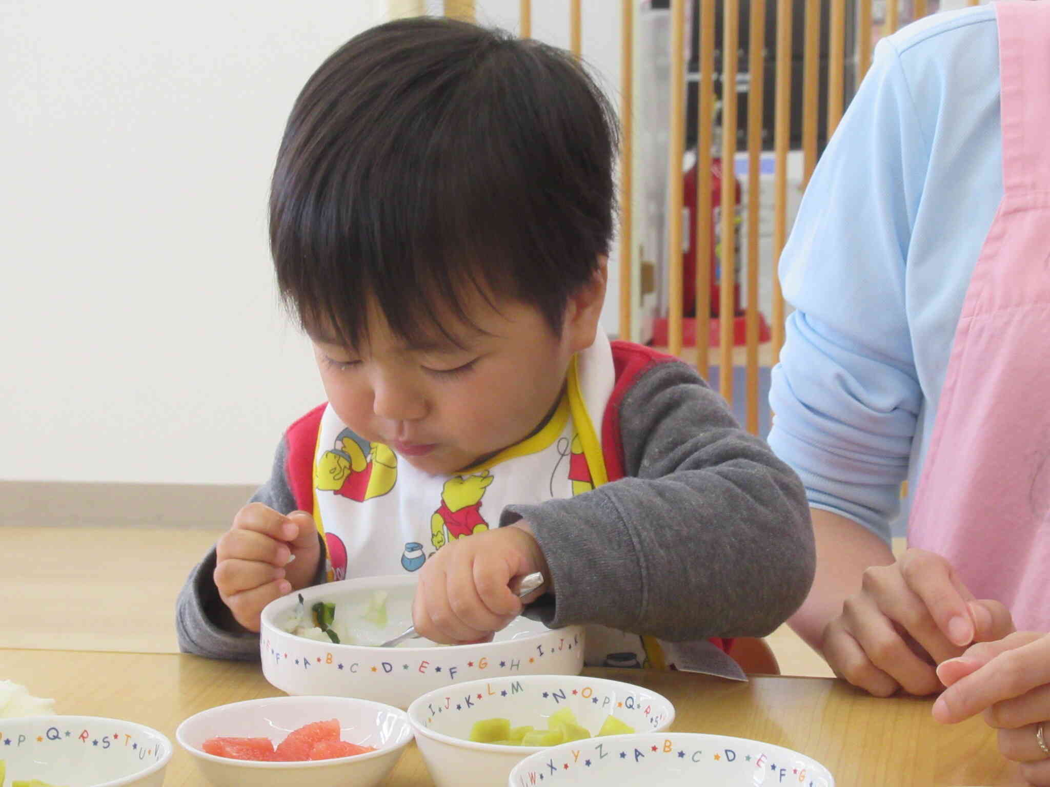 給食おいしいね