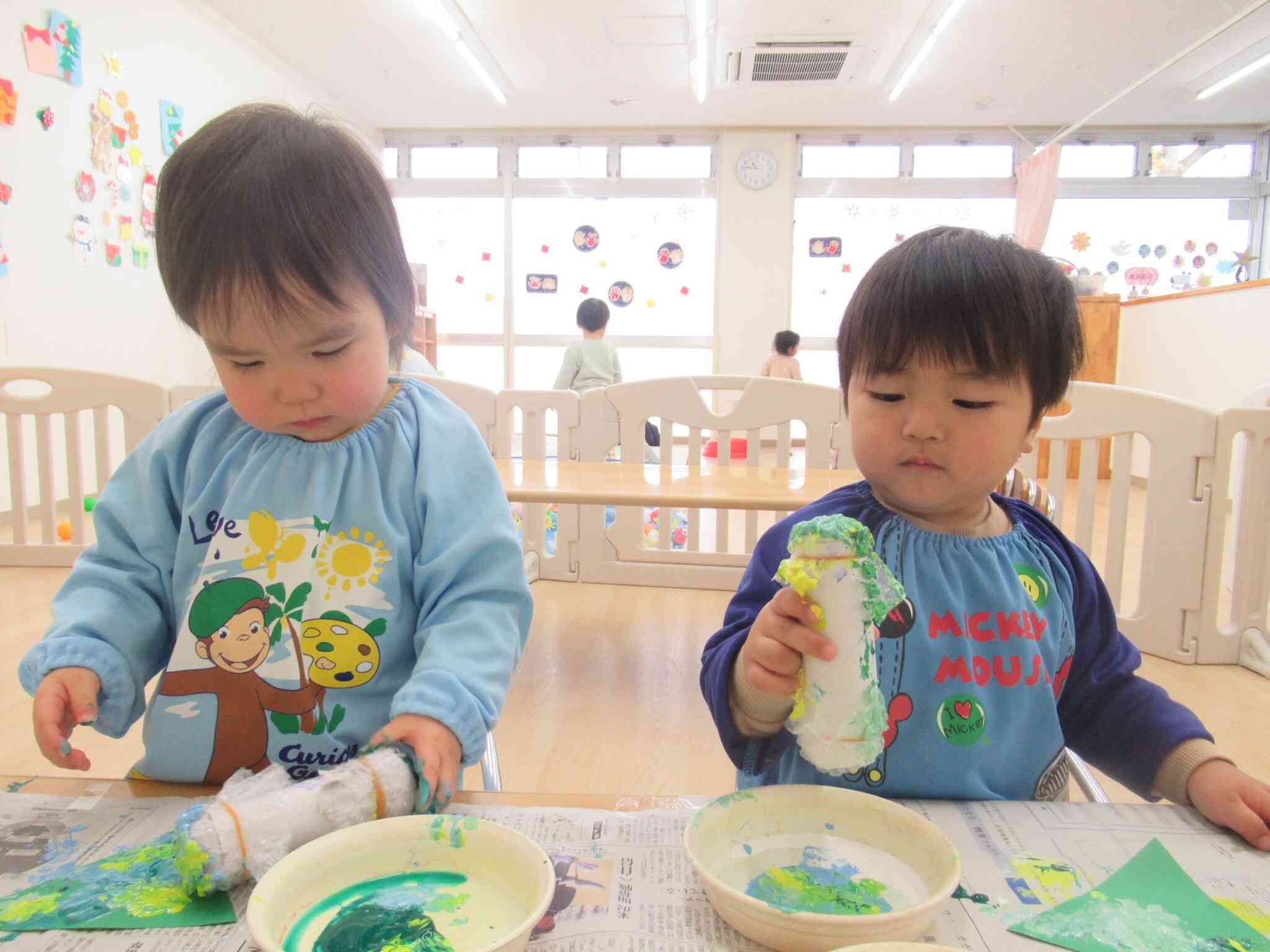 クリスマスの製作をしたよ(あひる組)