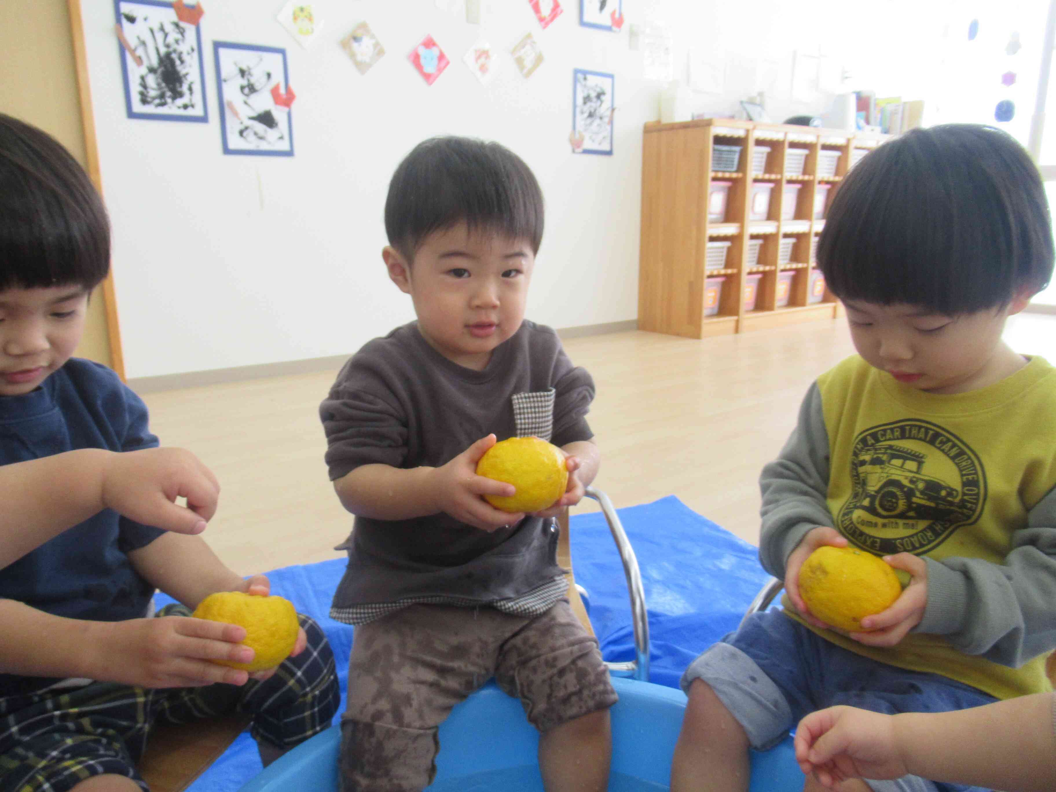 みんなと足湯うれしいな