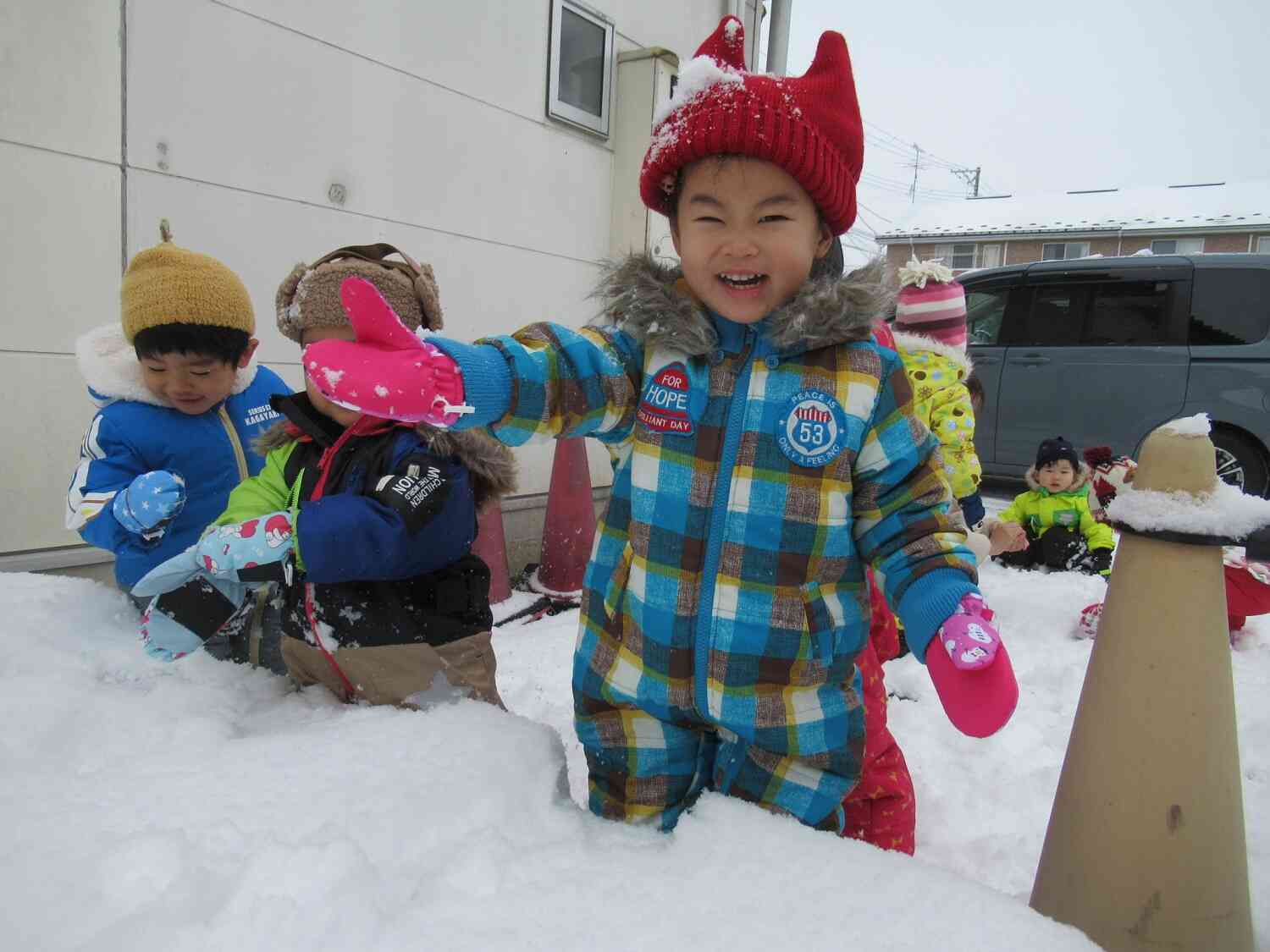 雪遊びだいすき！