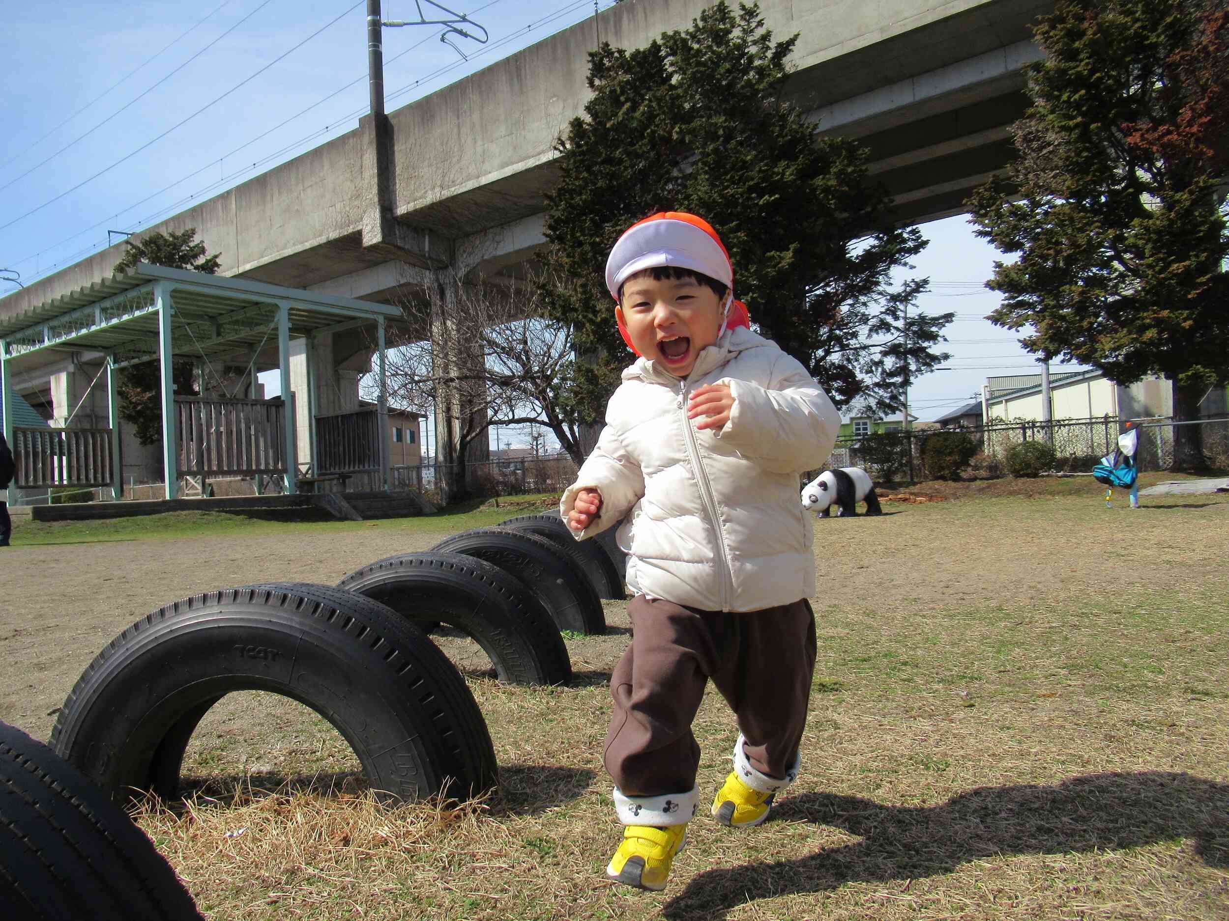 公園でおもいっきり遊ぶよ