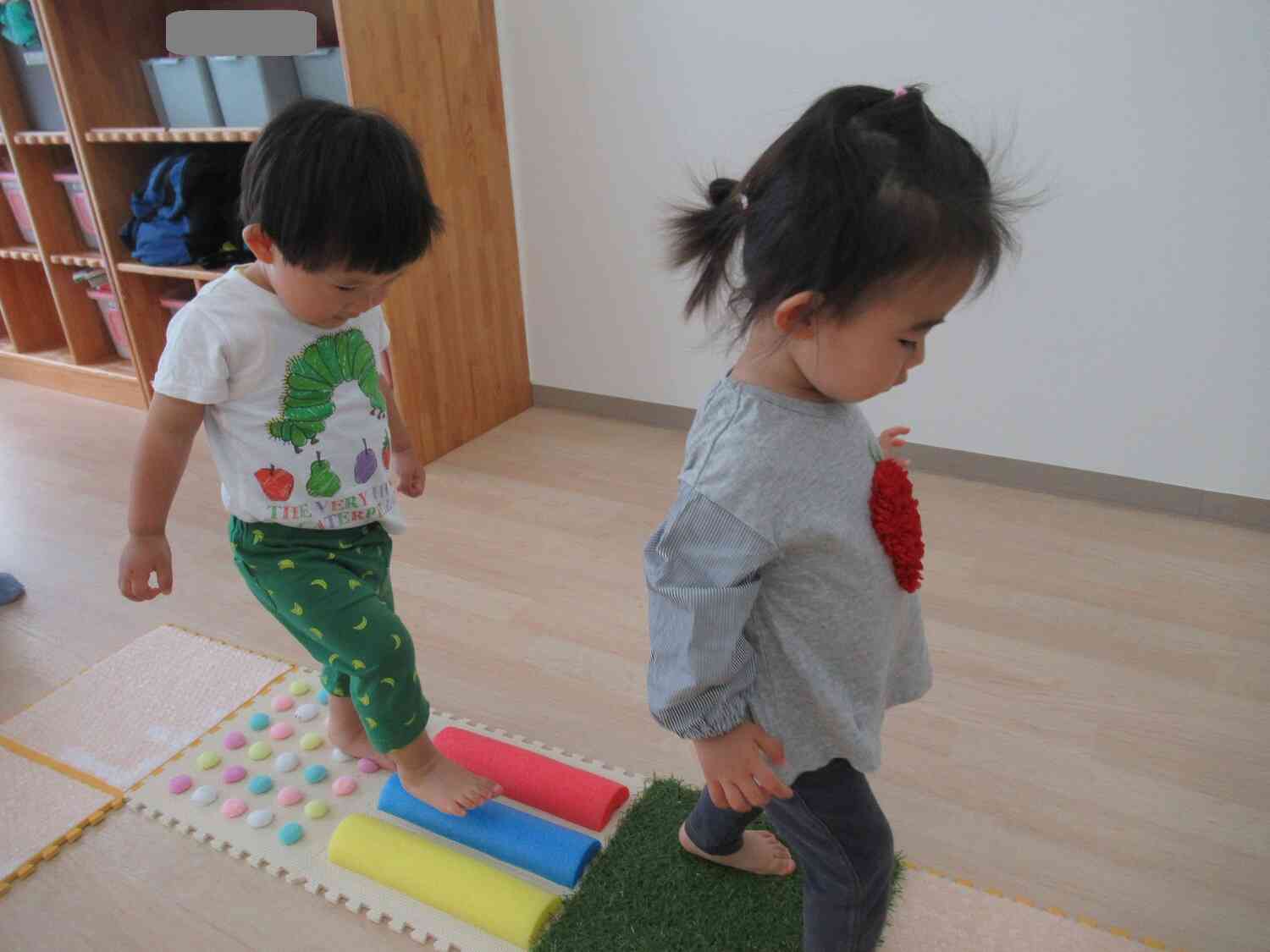 室内遊びの様子（あひる組）