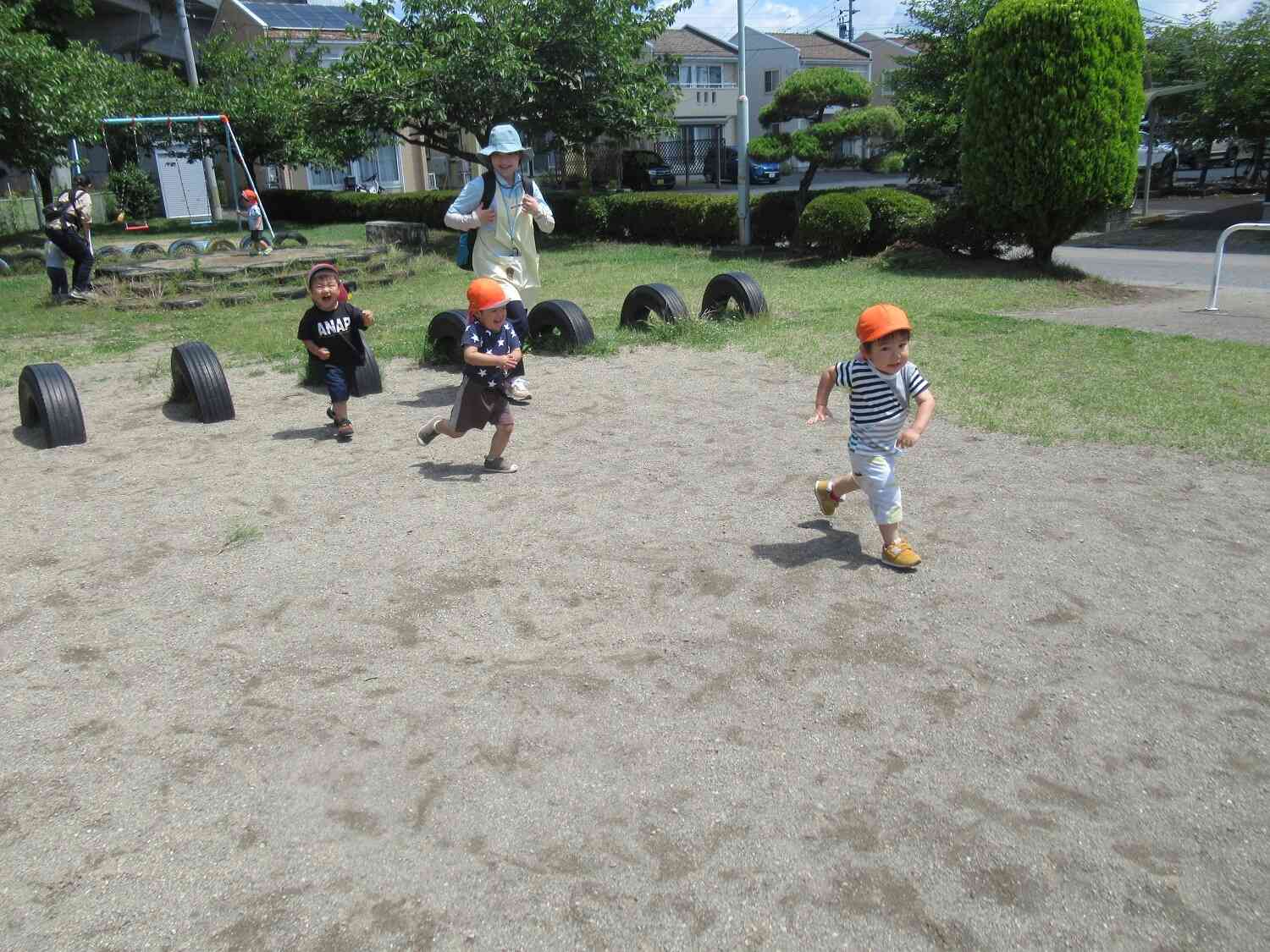 「先生、追いかけてー」