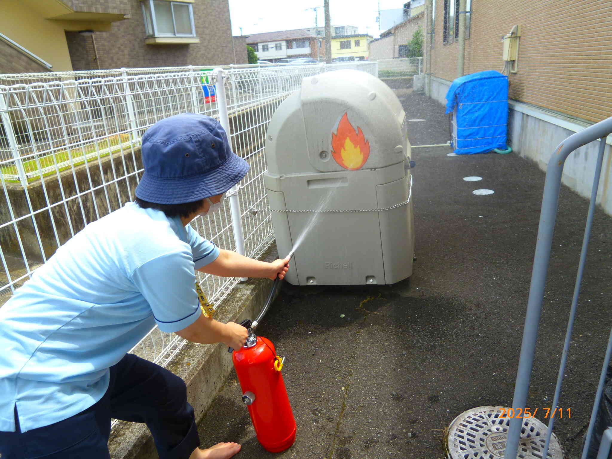 避難訓練の様子