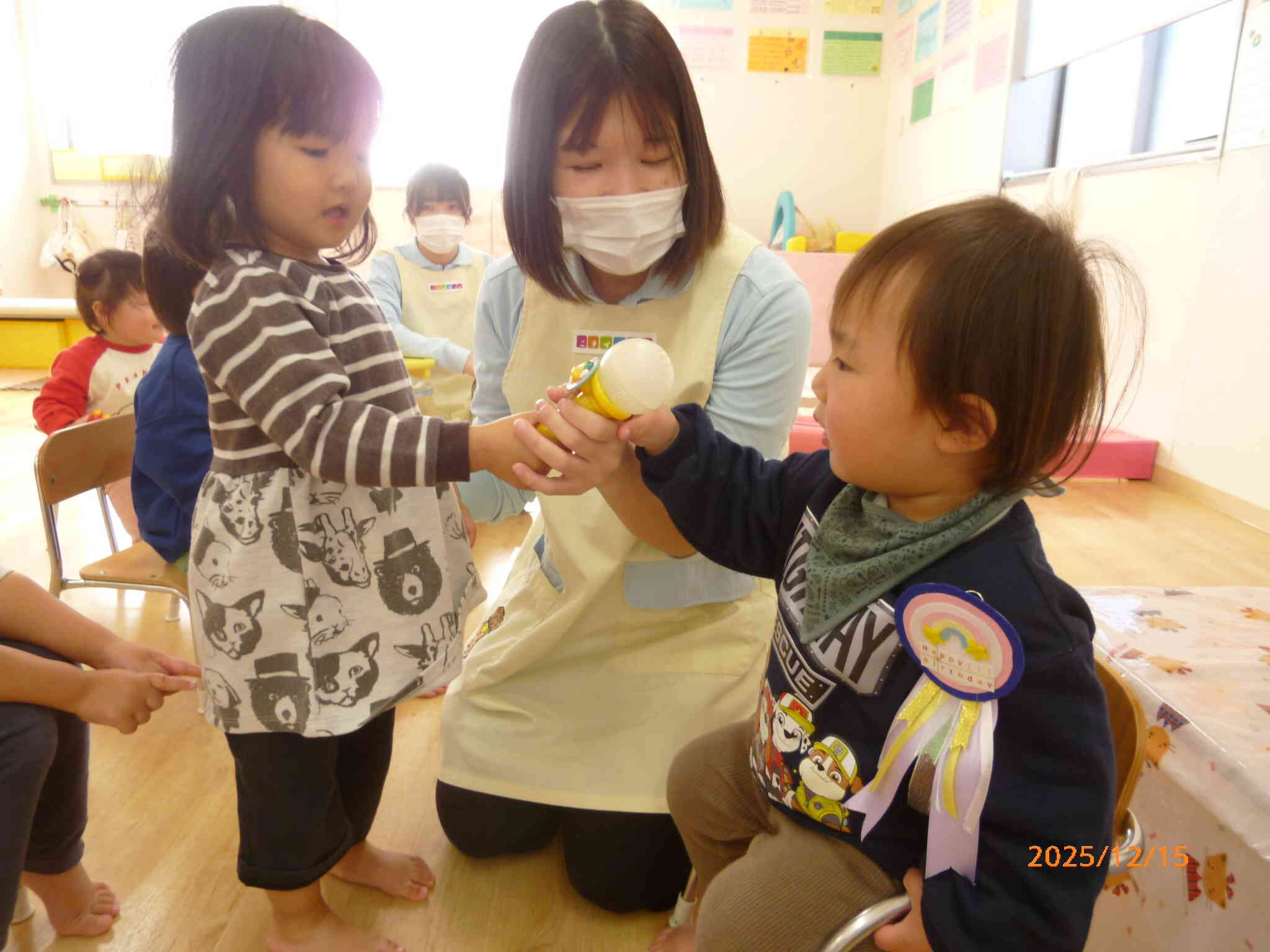 主役ちゃんに質問したいお友だちがた～くさん☆マイクを持ってインタビュアーに挑戦！いろんな「好き」を知れたのはみんなのおかげです♪