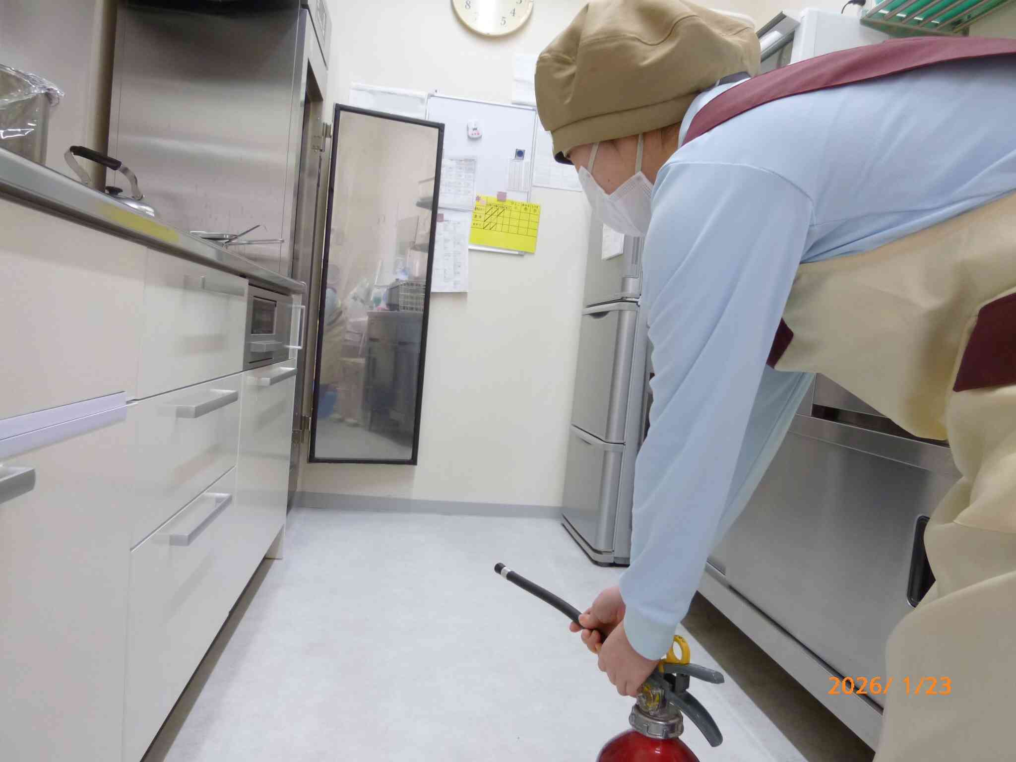 先生もしっかり訓練！