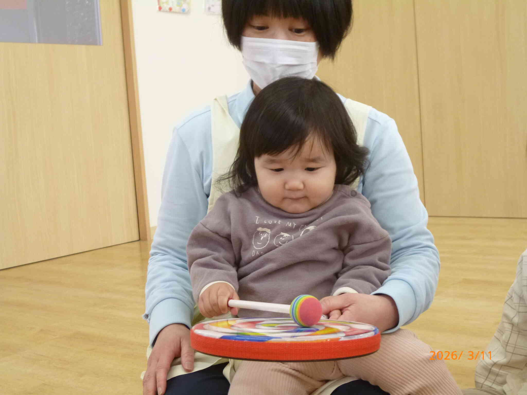 ハンドドラムでお返事♪