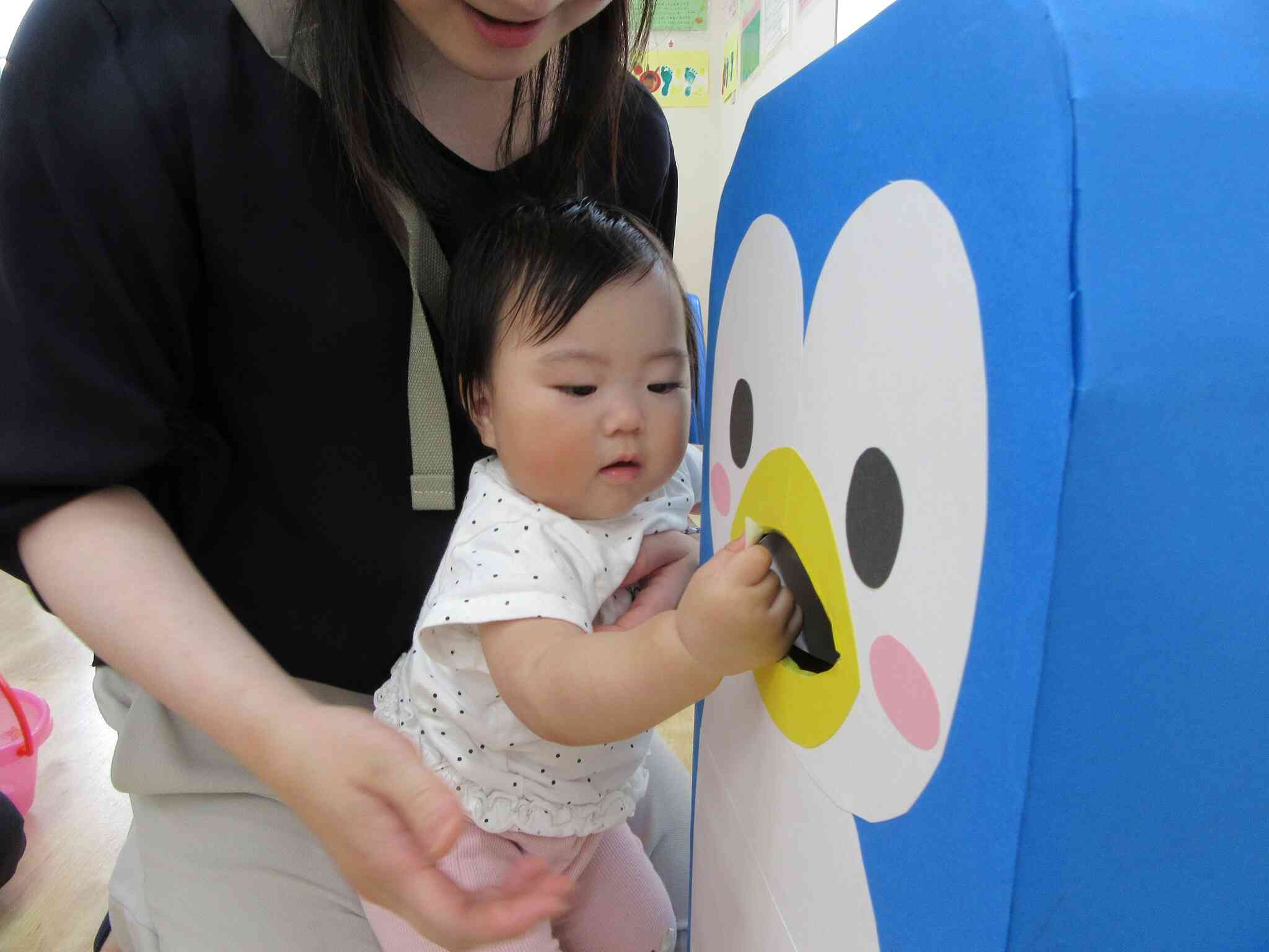 ペンちゃんに「あ～ん」