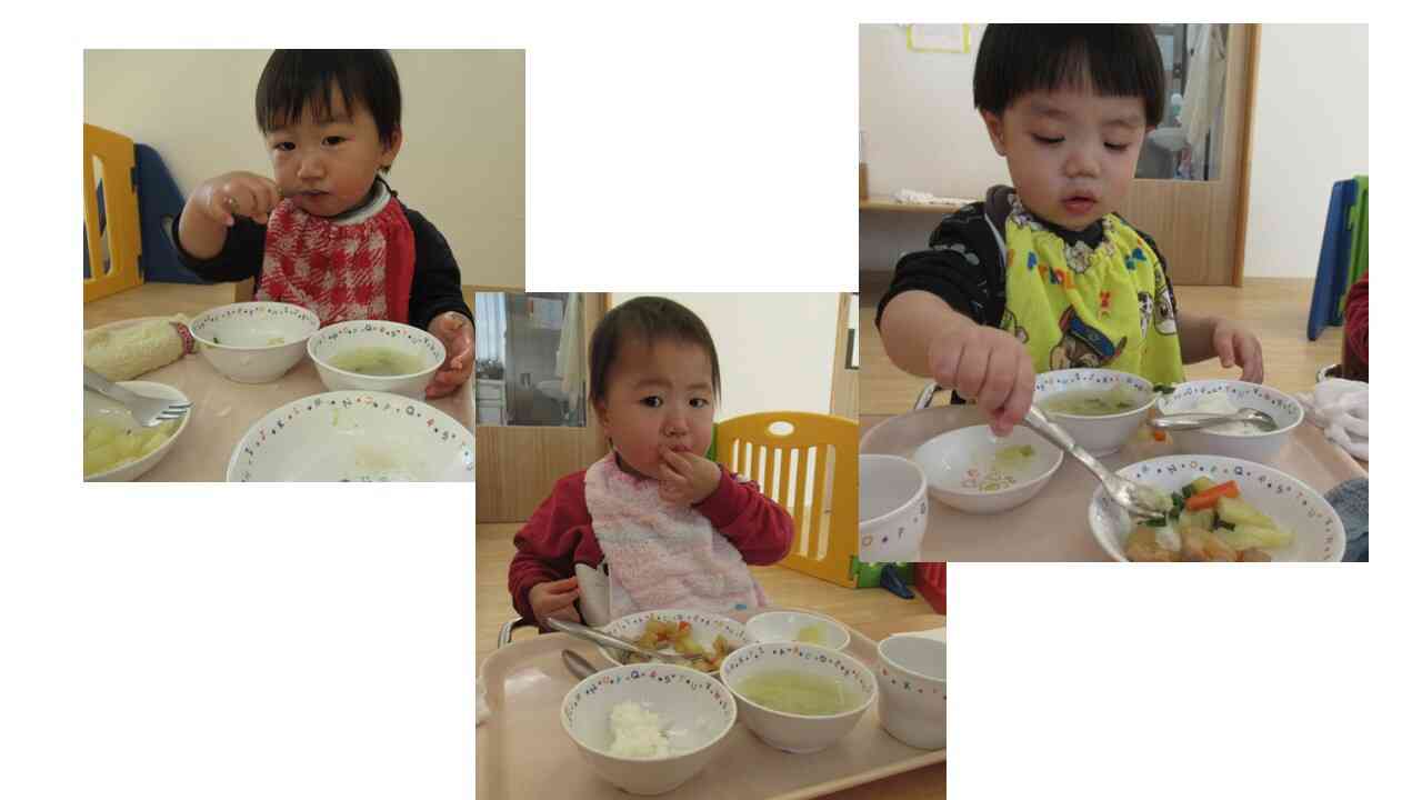 自分で食べるよ!