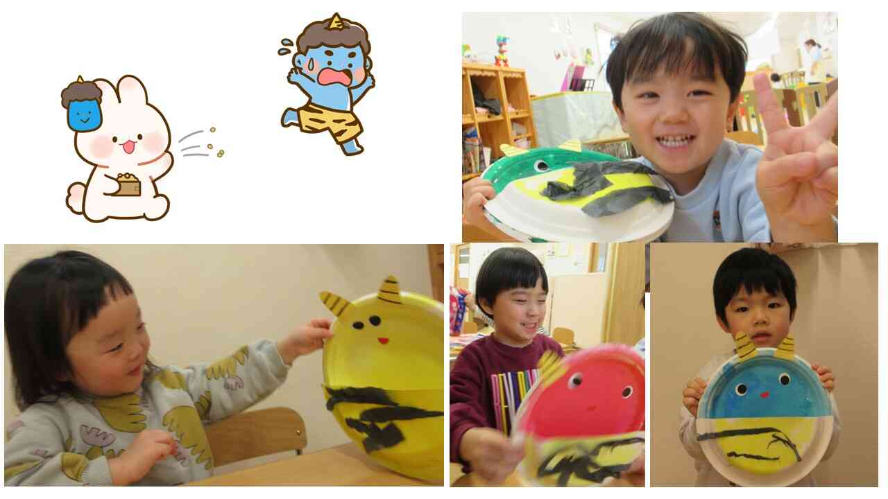 うさぎ組 おに製作