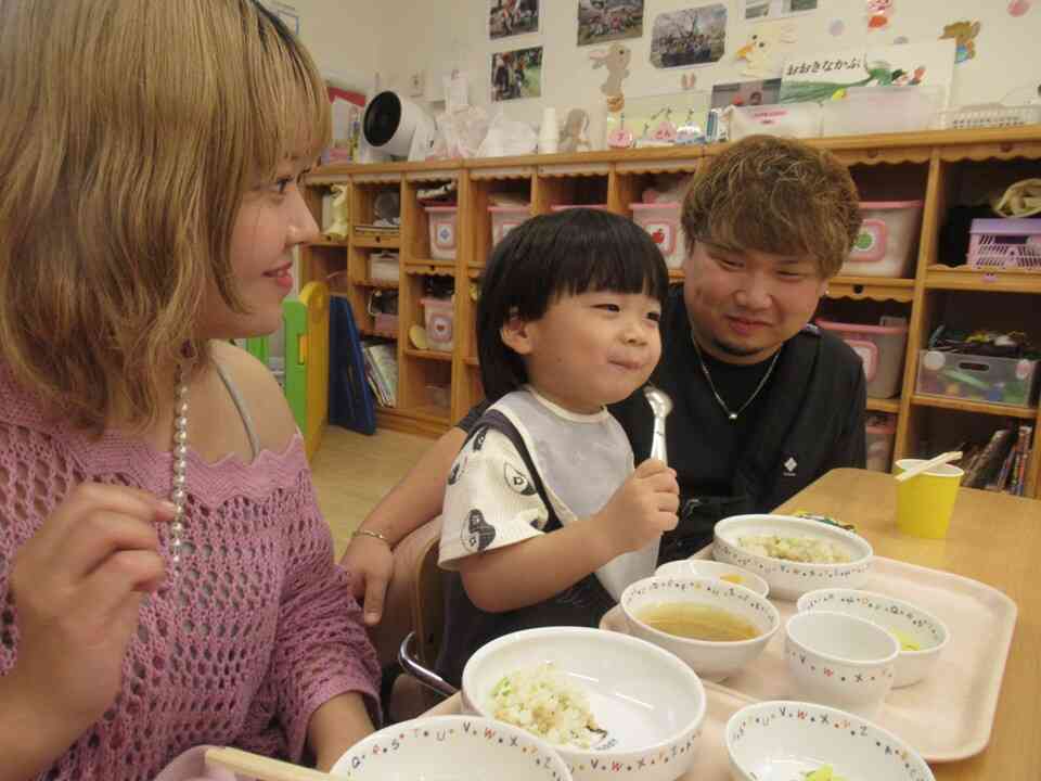 うさぎ組　保育参観・給食試食会をしました！