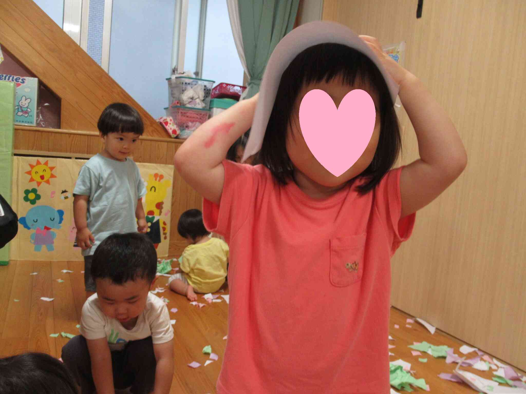 頭にも☆