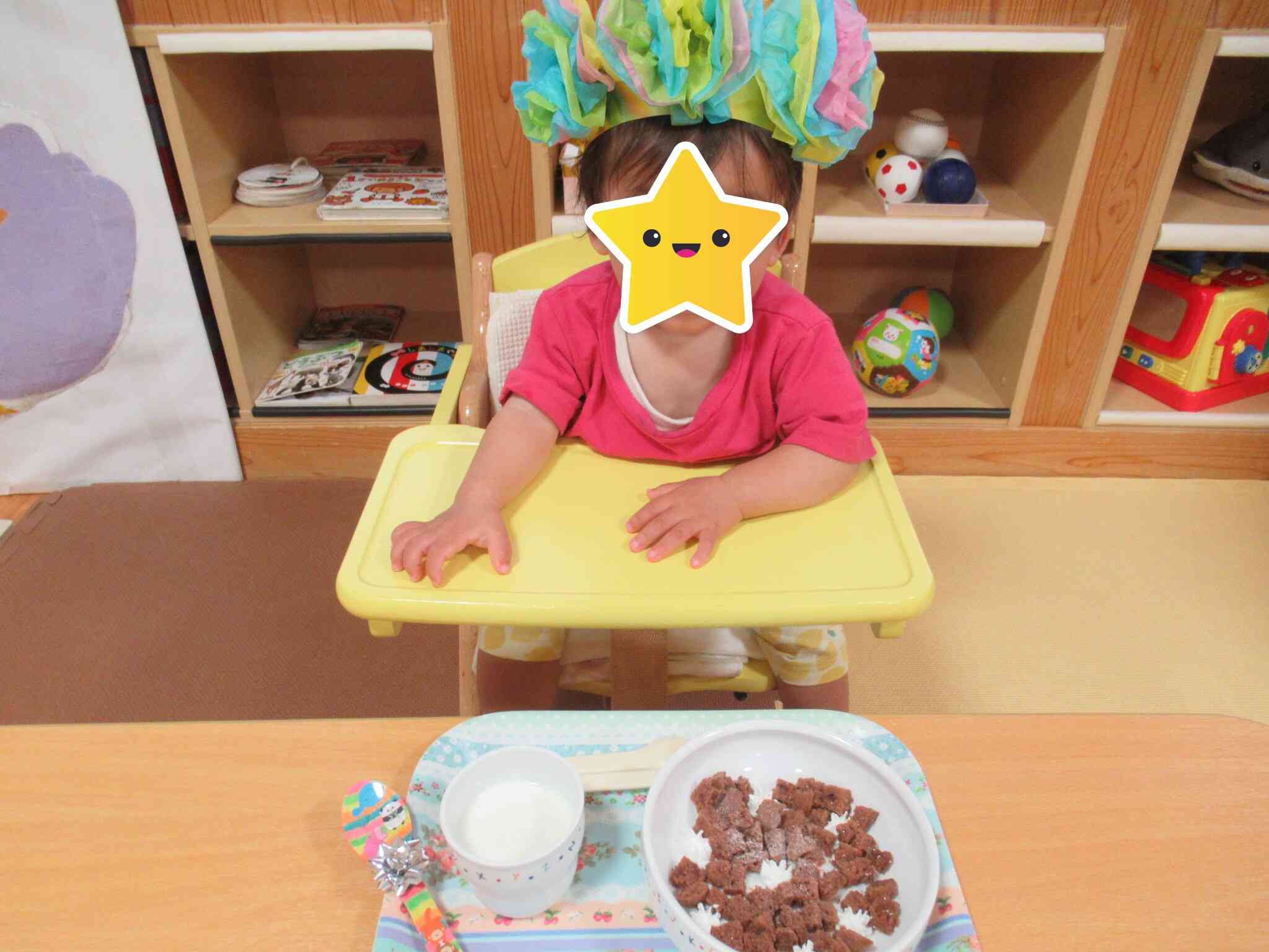 おやつのケーキも美味しかった♡