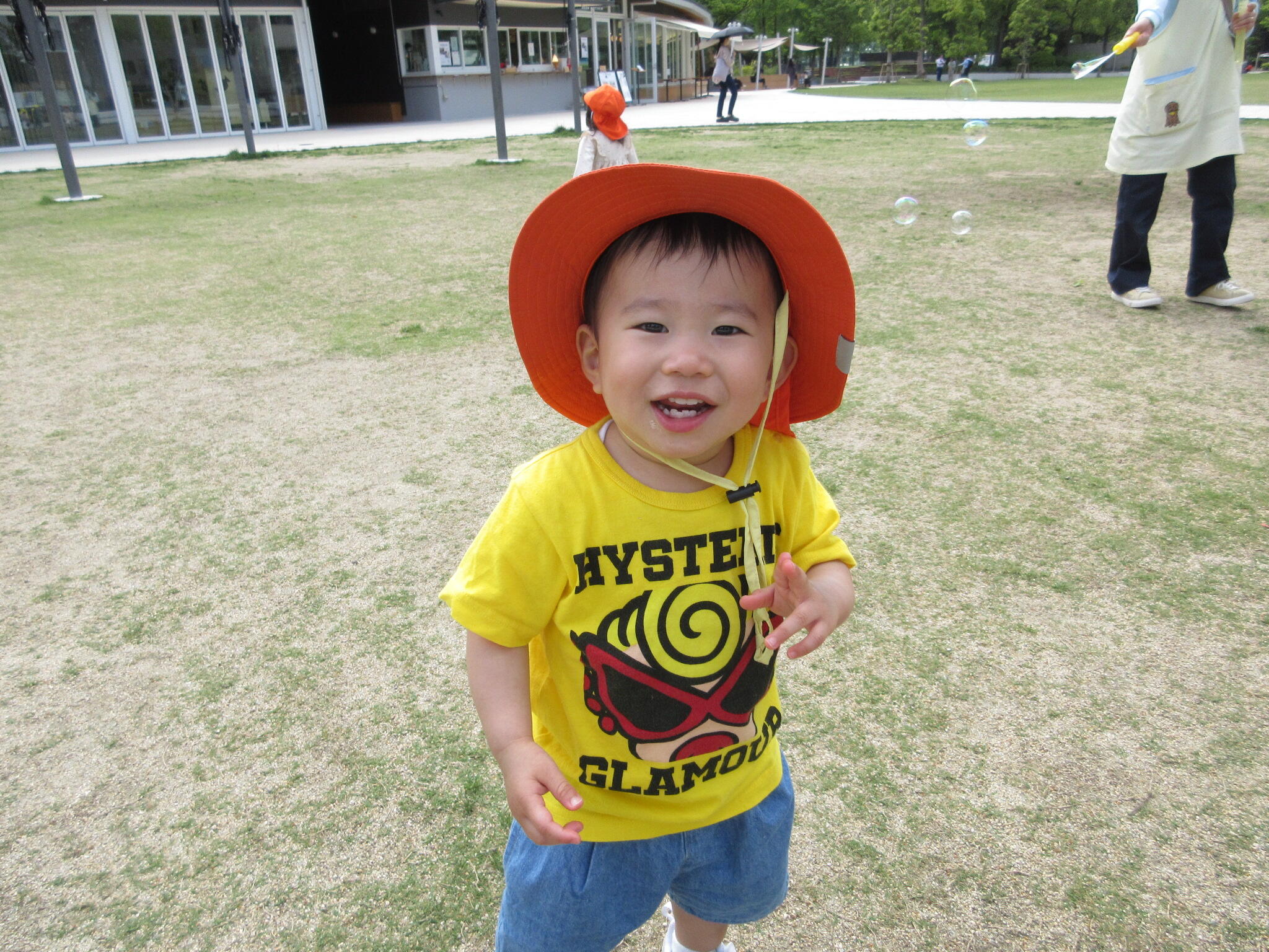 しゃぼん玉でたくさん遊んだよ!